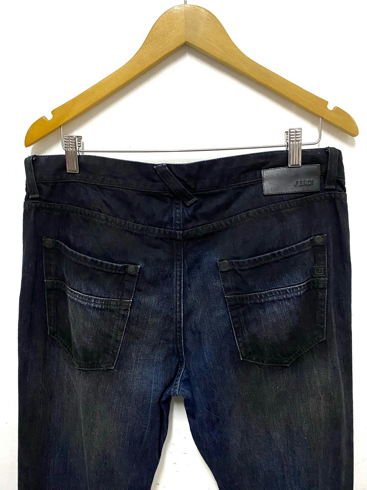 FENDI Zucca Denim Loose Jeans Made in Italy - 9