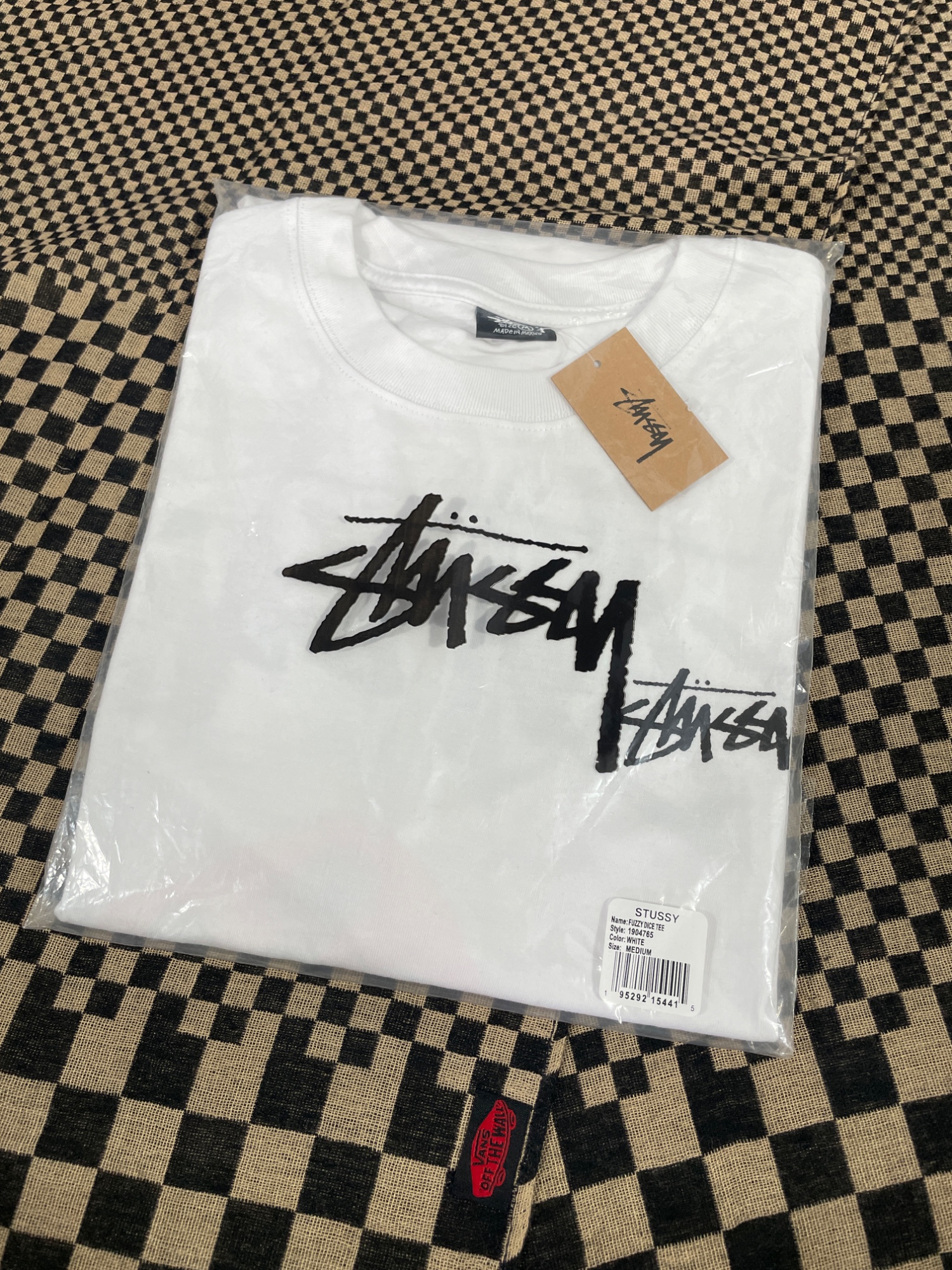 Stüssy Stussy Fuzzy Dice tee - Medium Original | reserve.trove | REVERSIBLE