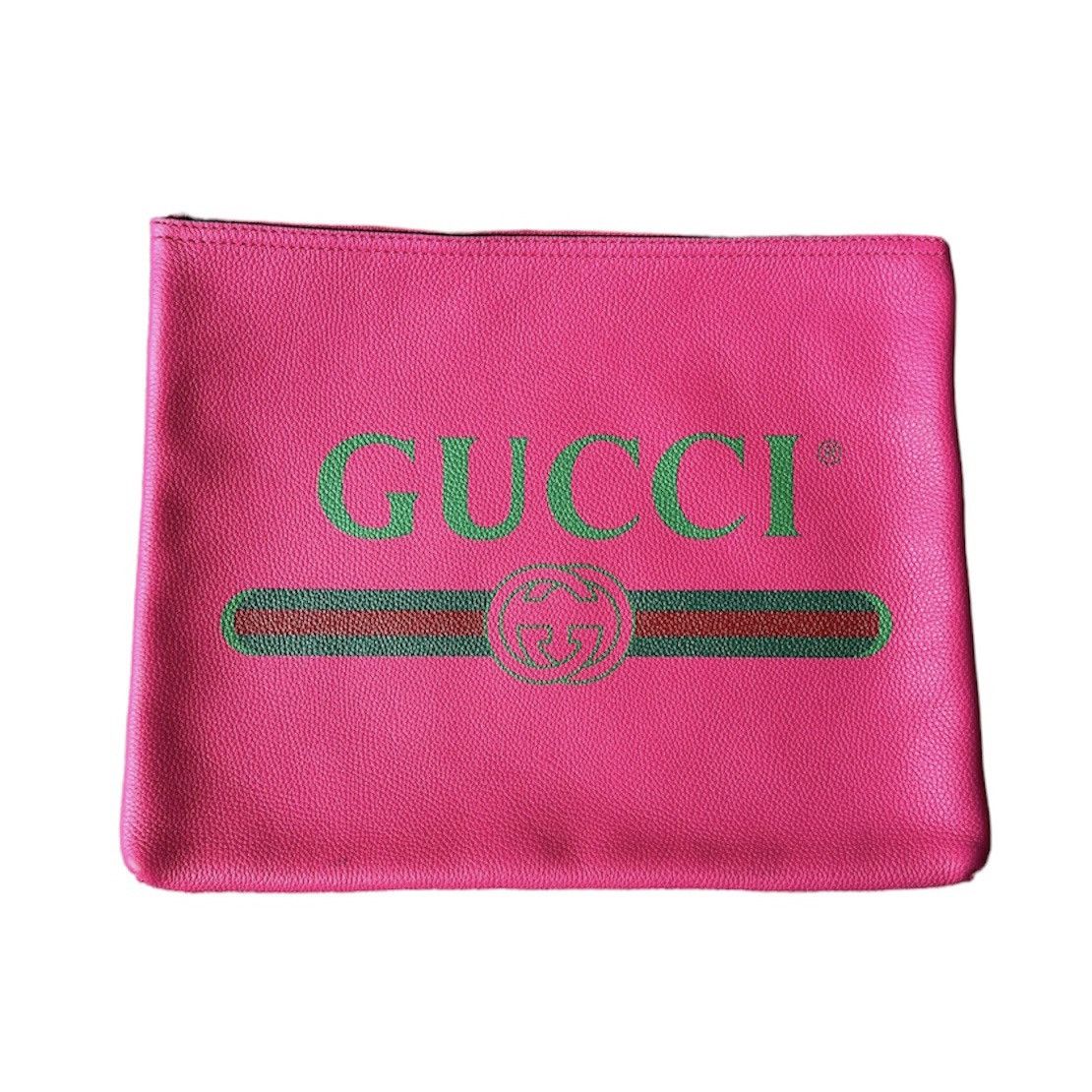 Gucci Leather Logo Portfolio Clutch/Pouch bag - 1