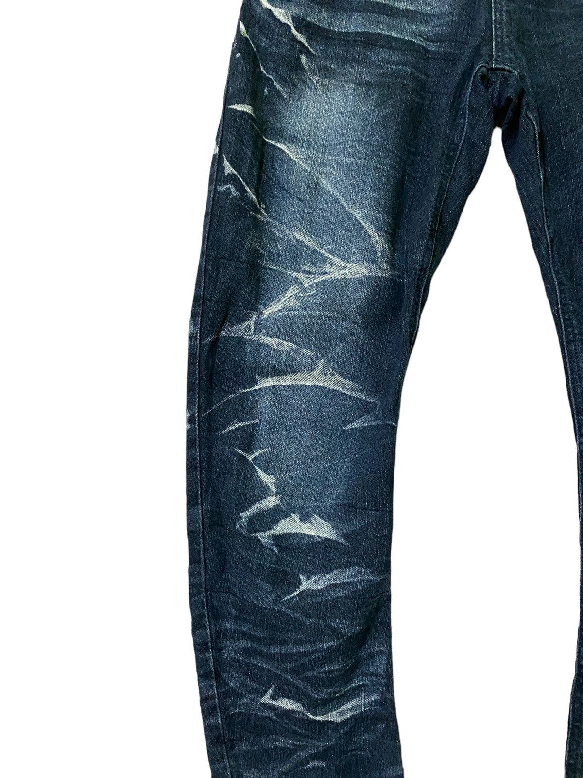 Vintage Semantic Design J Curve Legs Acid Wash Denim - 8