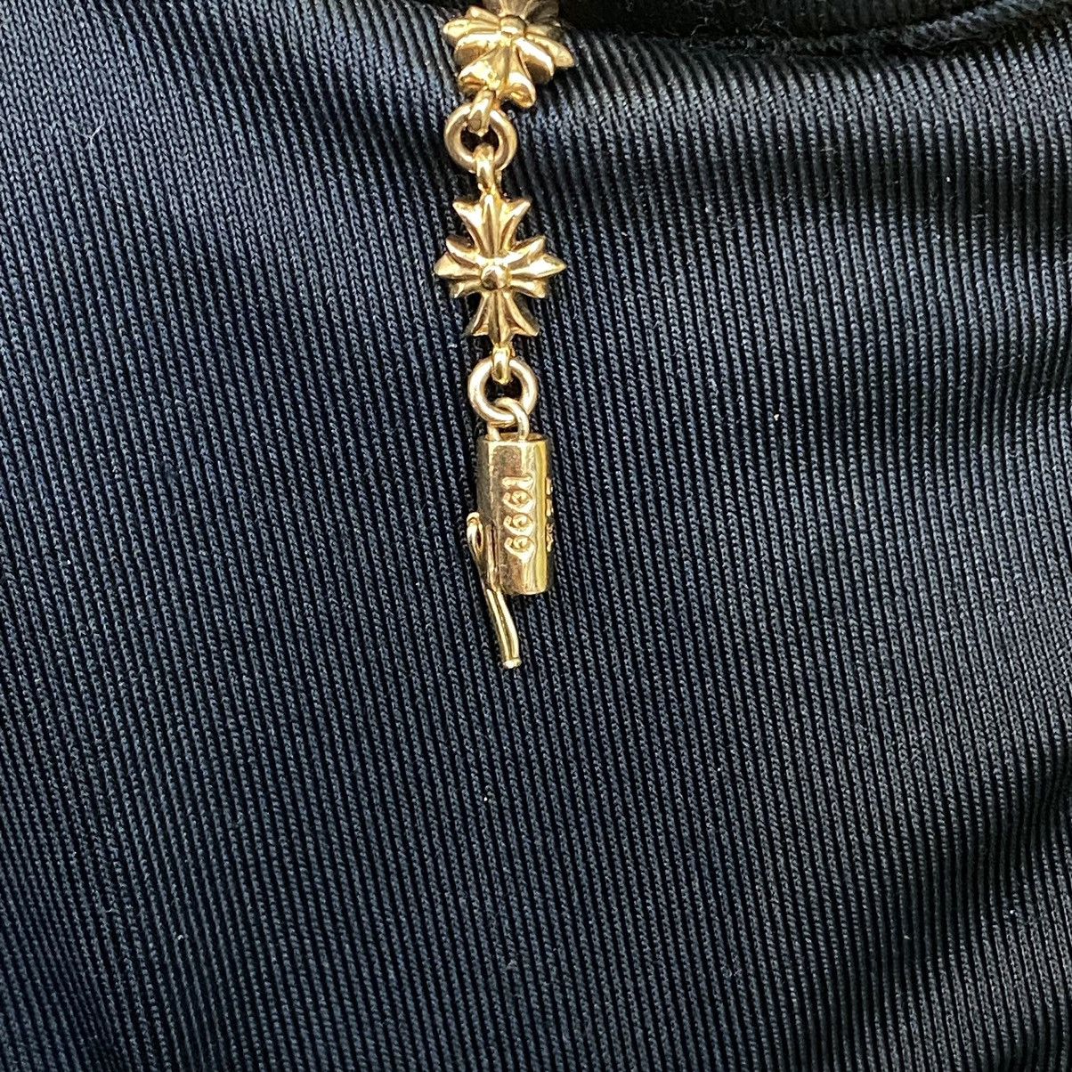 CHROME HEARTS Tiny E 22K Gold Bracelet - 11