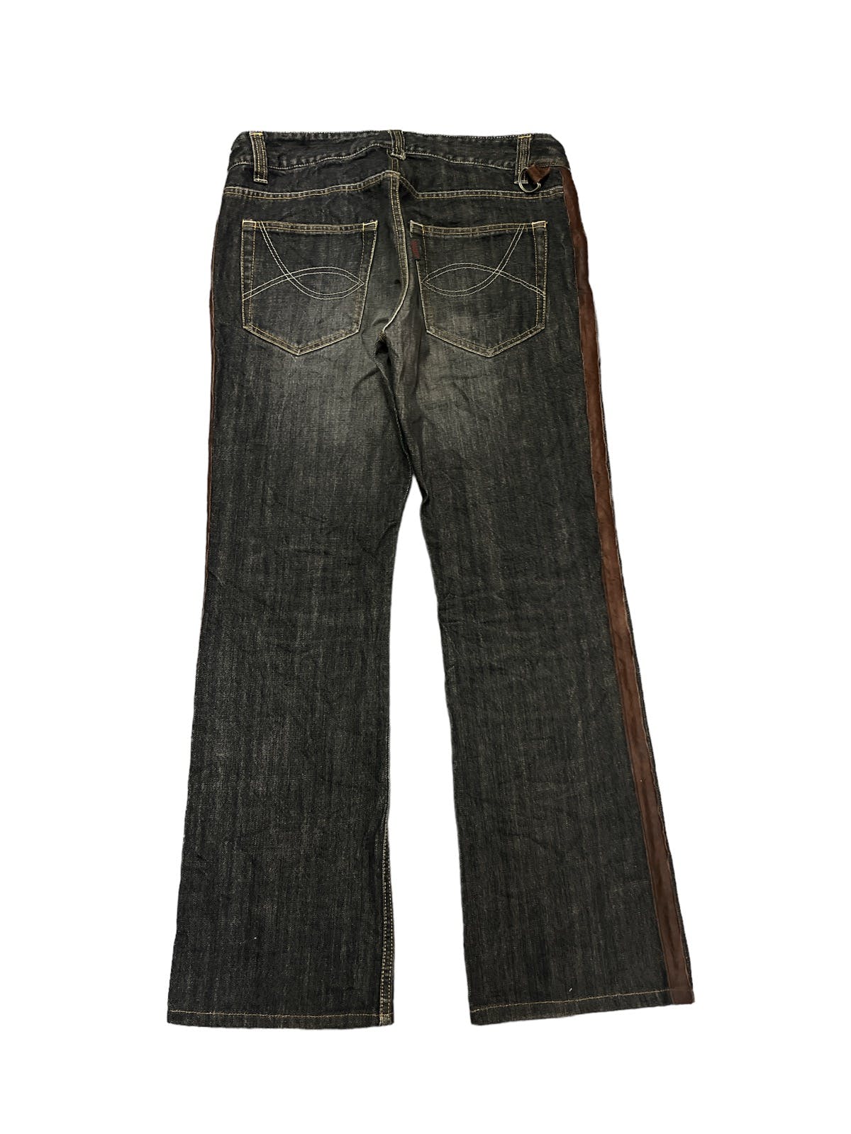 Vintage - FLARED💥KATHARINE HAMNETT LONDON DISTRESSED DENIM PANTS - 6