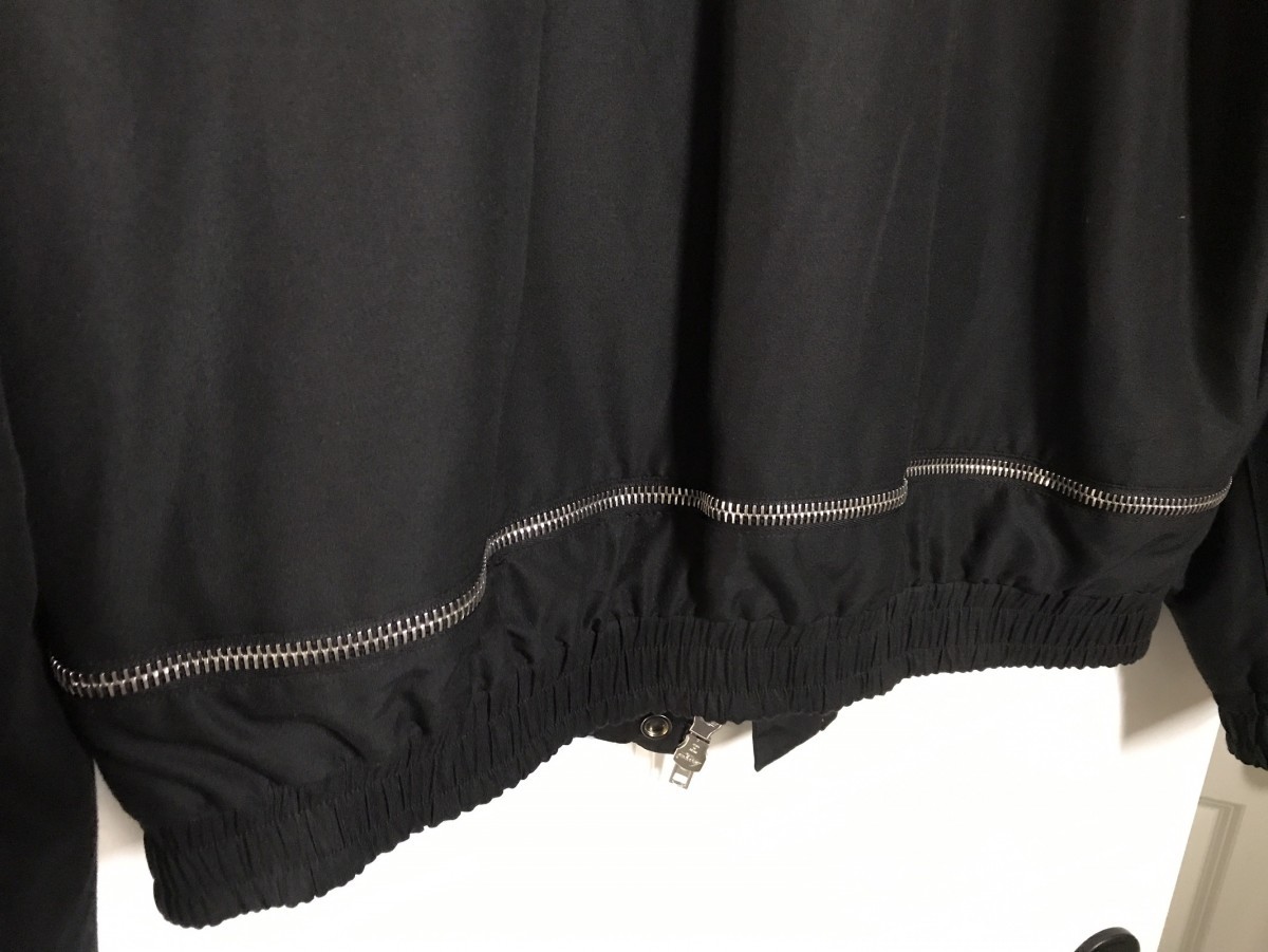 Siki Im - black dual lampo zipper bomber XL - 3