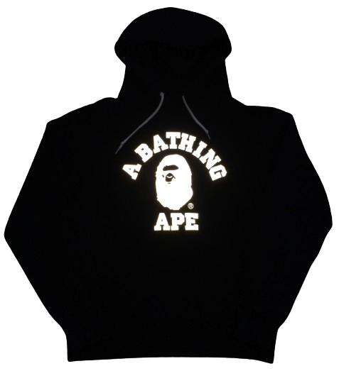 OG Bape Glow in the Dark Logo Pullover Hoodie - 3