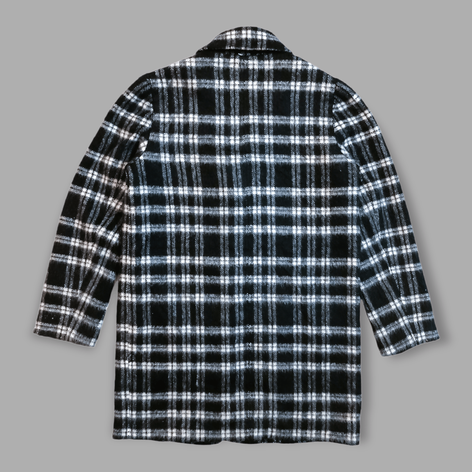 Archival Clothing - GROVE Japanese Designer Nova Checkered Plaid Casual Coats - 3