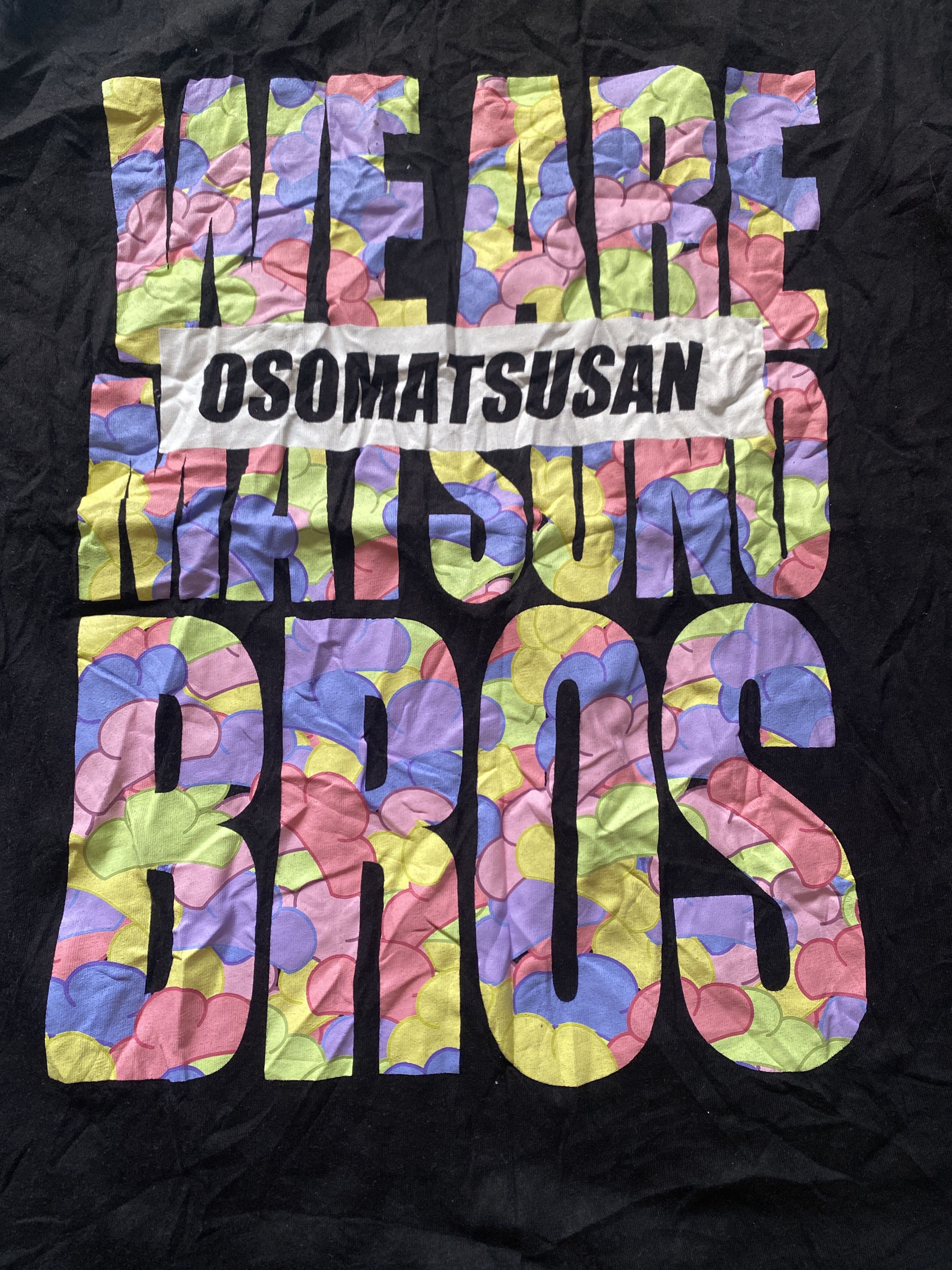 Osomatsusan “We Are Matsuno Bros” Colorful Graphic T-Shirt – Official Anime Merch – Size L - 4