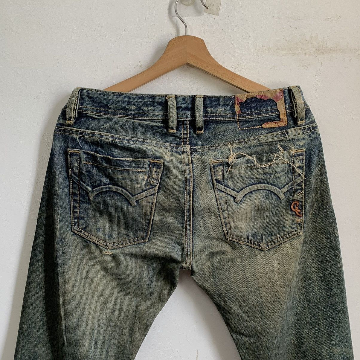 Cult Of Individuality Selvedge Distressed Denim Jeans - 11