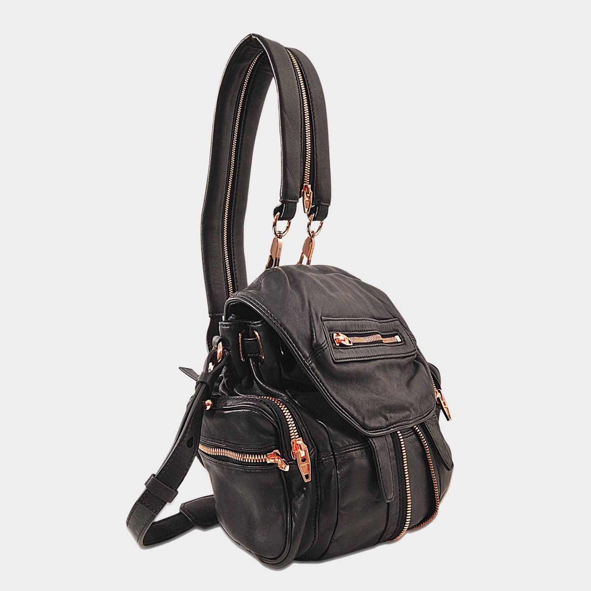 Authentic Alexander Wang Leather Backpack Shoulder Bag - 4