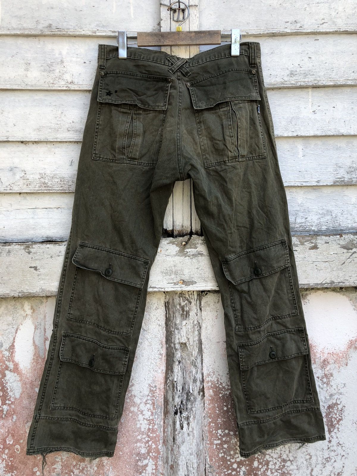 Japanese Brand - Unique Design Clutch Climax Control Back Cargo Pocket Pant - 1