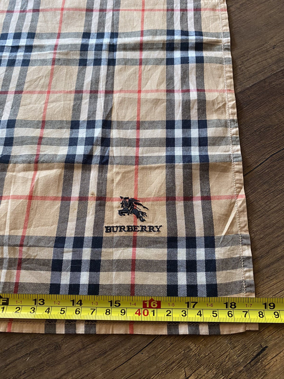Authentic Burberry Nova Check Handkerchief Cotton - 5