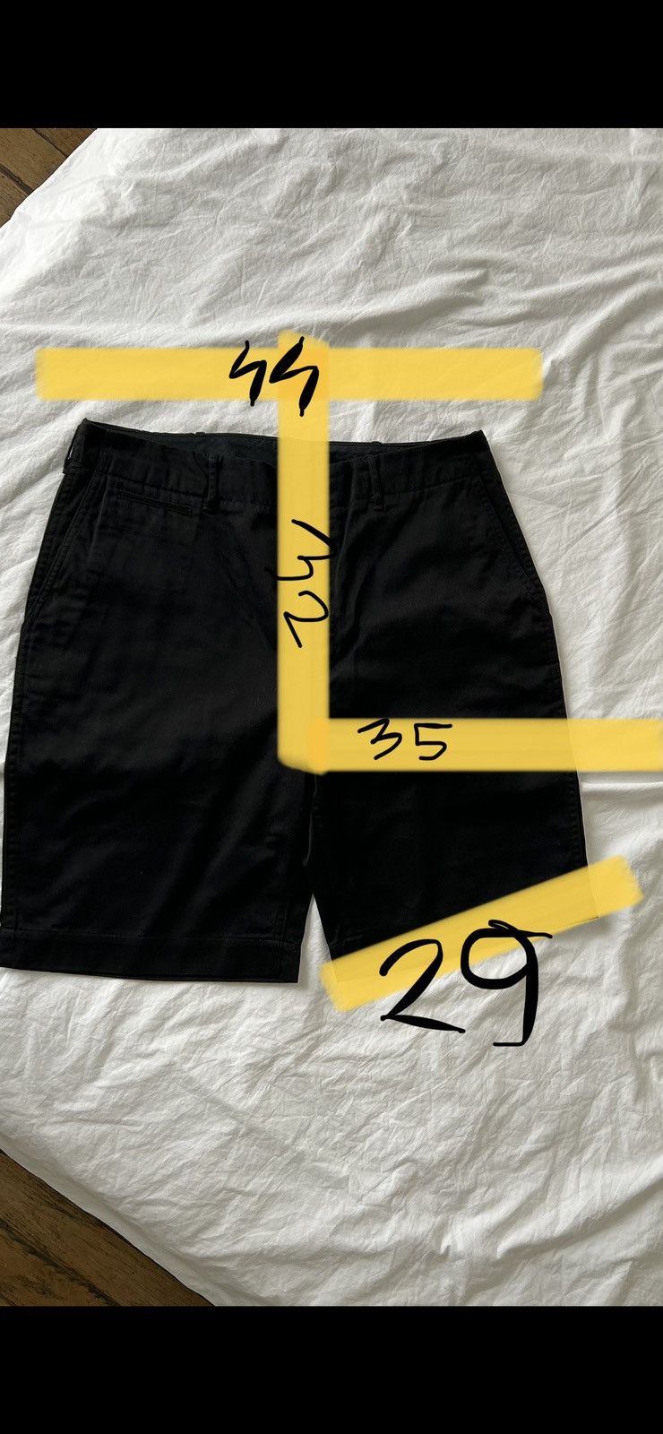 new . chino shorts black 34 mij nanamica - 6