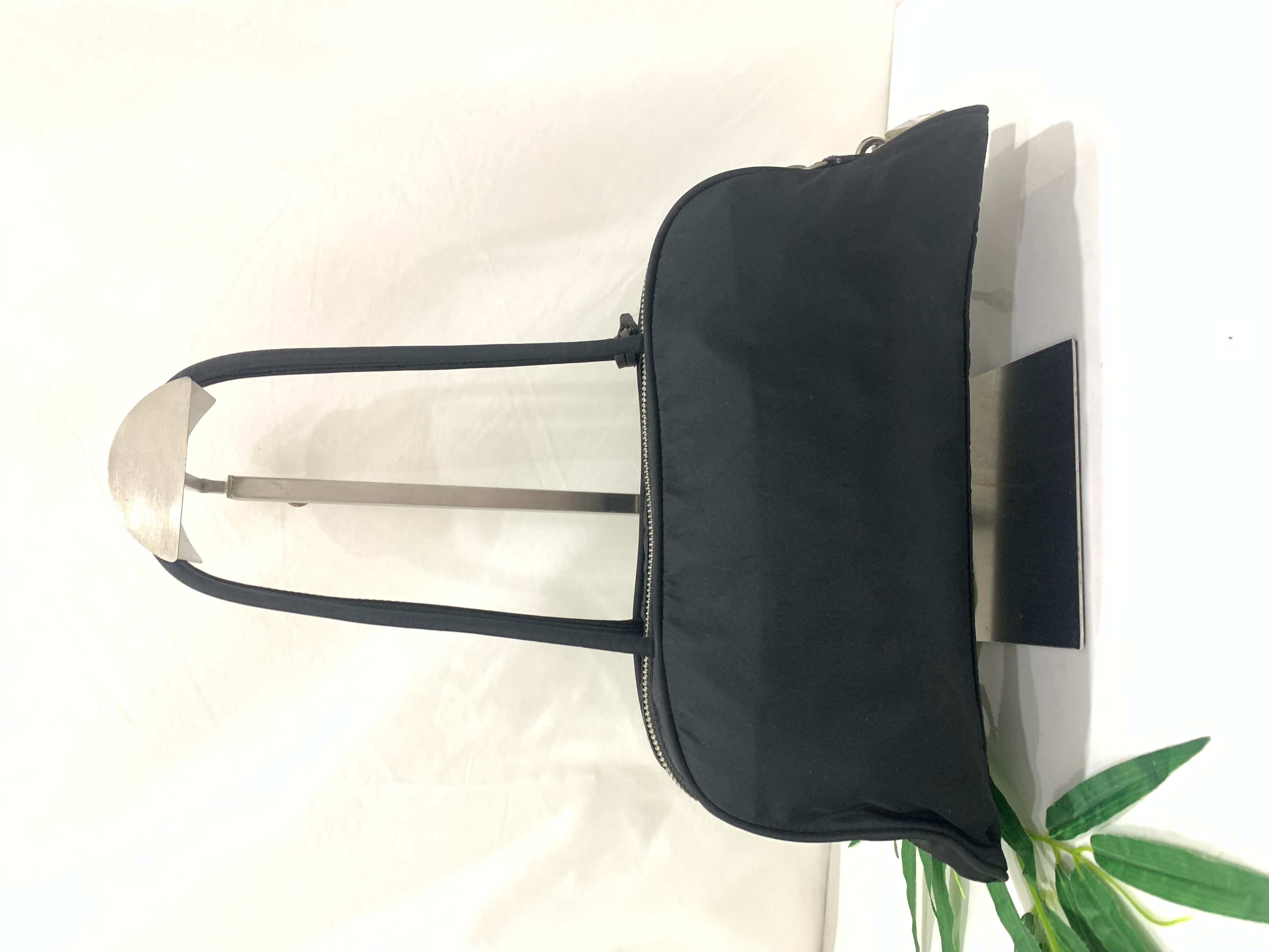 Black Authentic Prada Nylon Handbag - 2