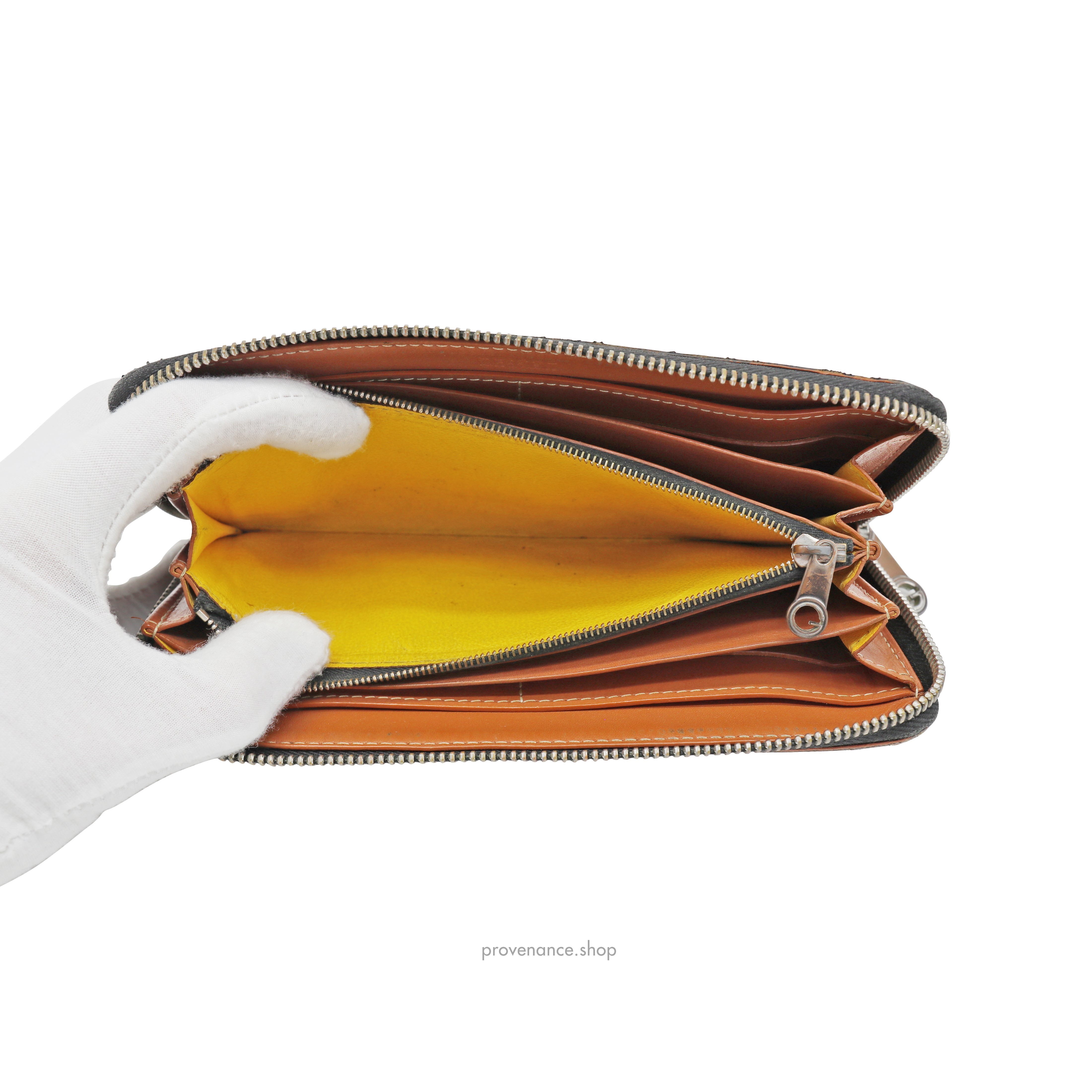 Goyard Matignon Long Wallet - Black/Tan - 10