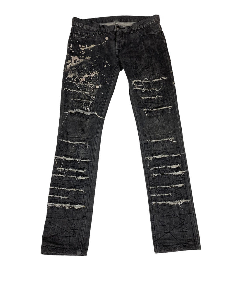 Hysteric Glamour scabデニム Hysteric Glamour Hysteric Glamour Scab Distressed Jeans. S017