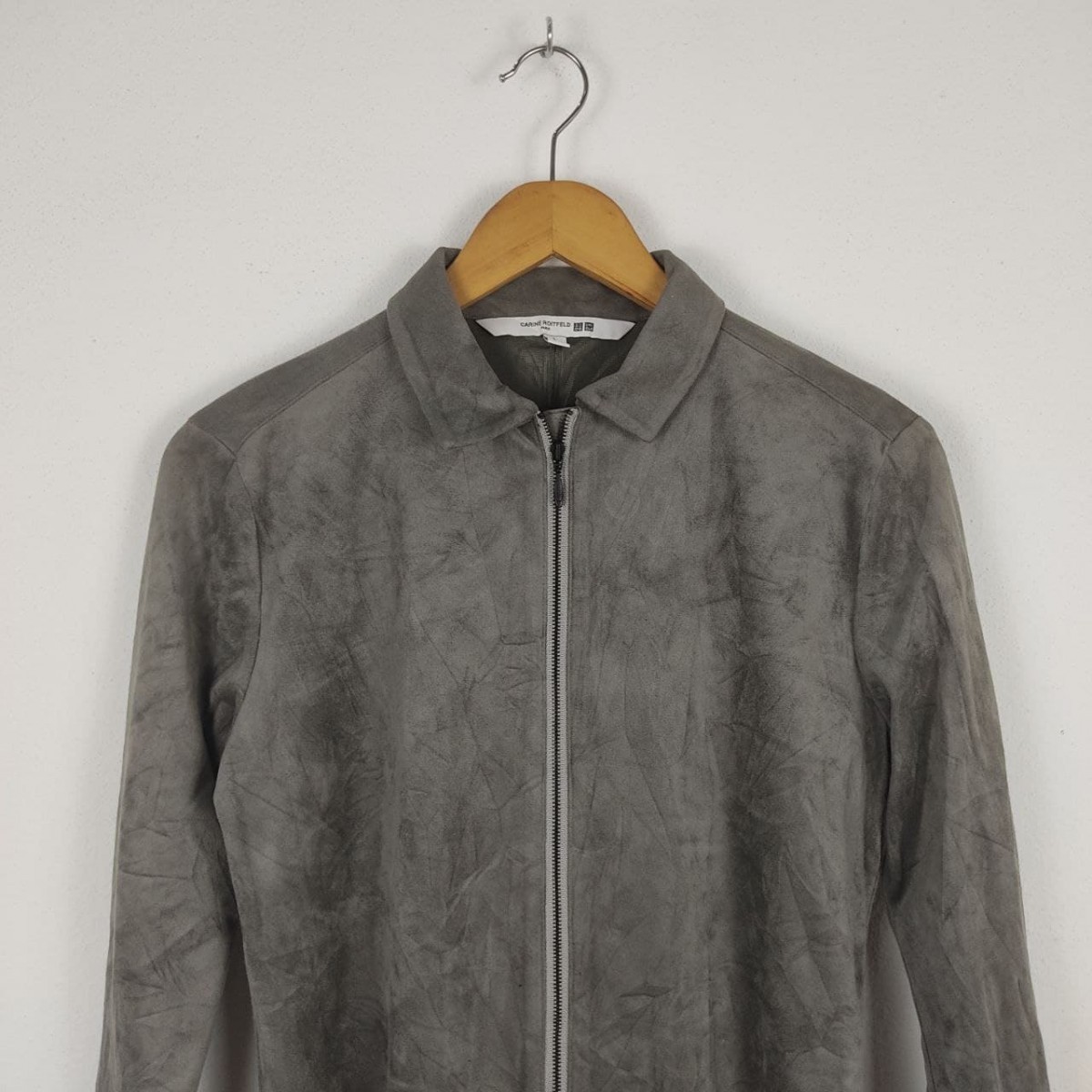 Japanese Brand - Carine Roitfeld Fashion Zipper Suede Shirt - 3