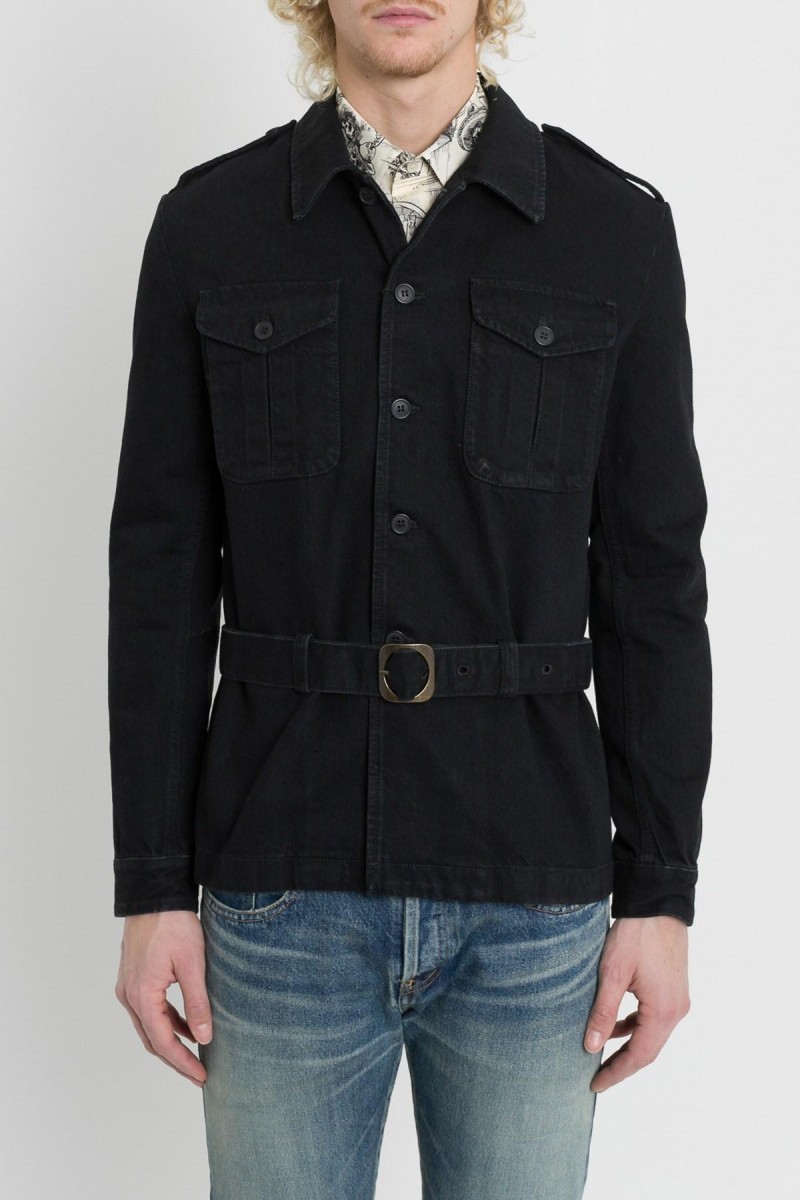 Saint Laurent Denim Safari Jacket SS19 - 3