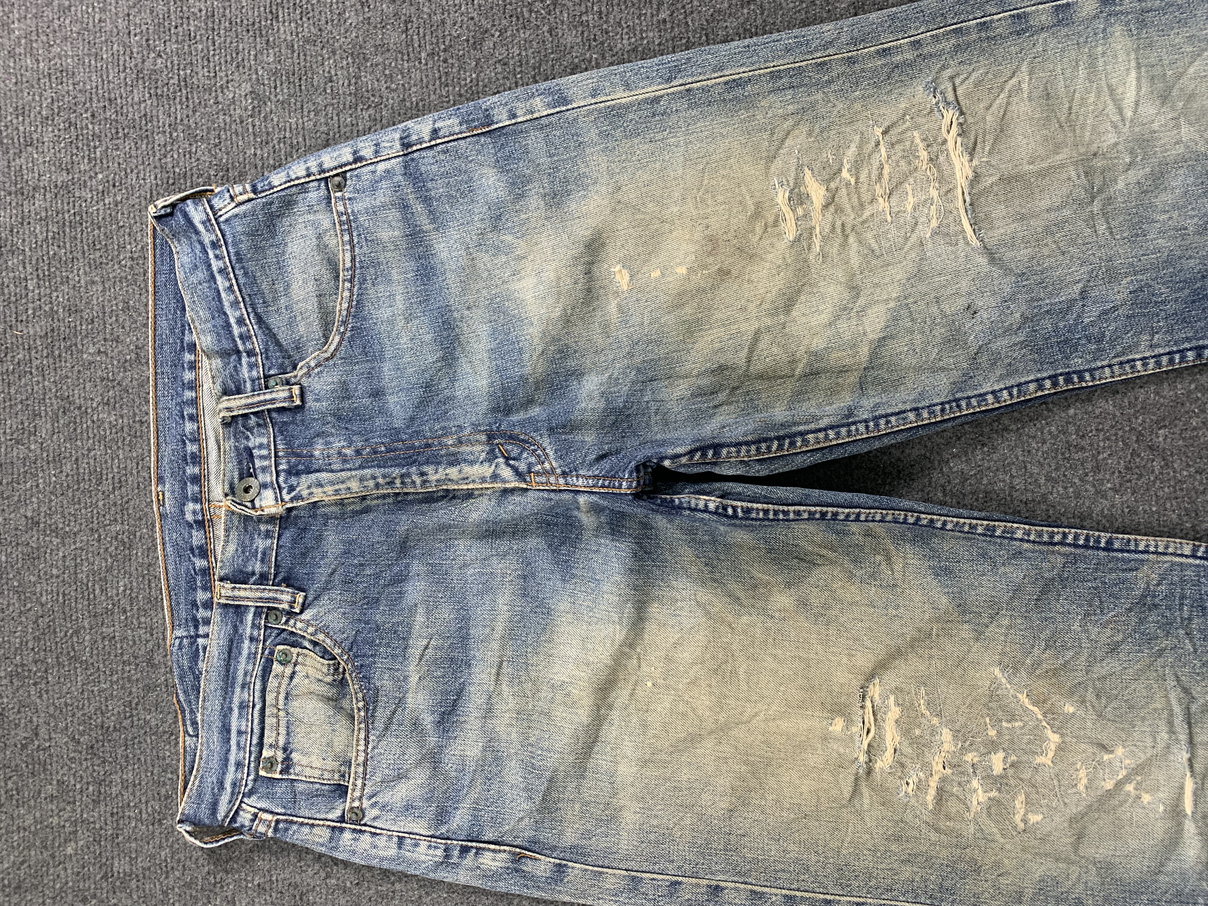 Vintage - Vintage 90s Levis 503 Selvedge Faded Blue Jeans - 2