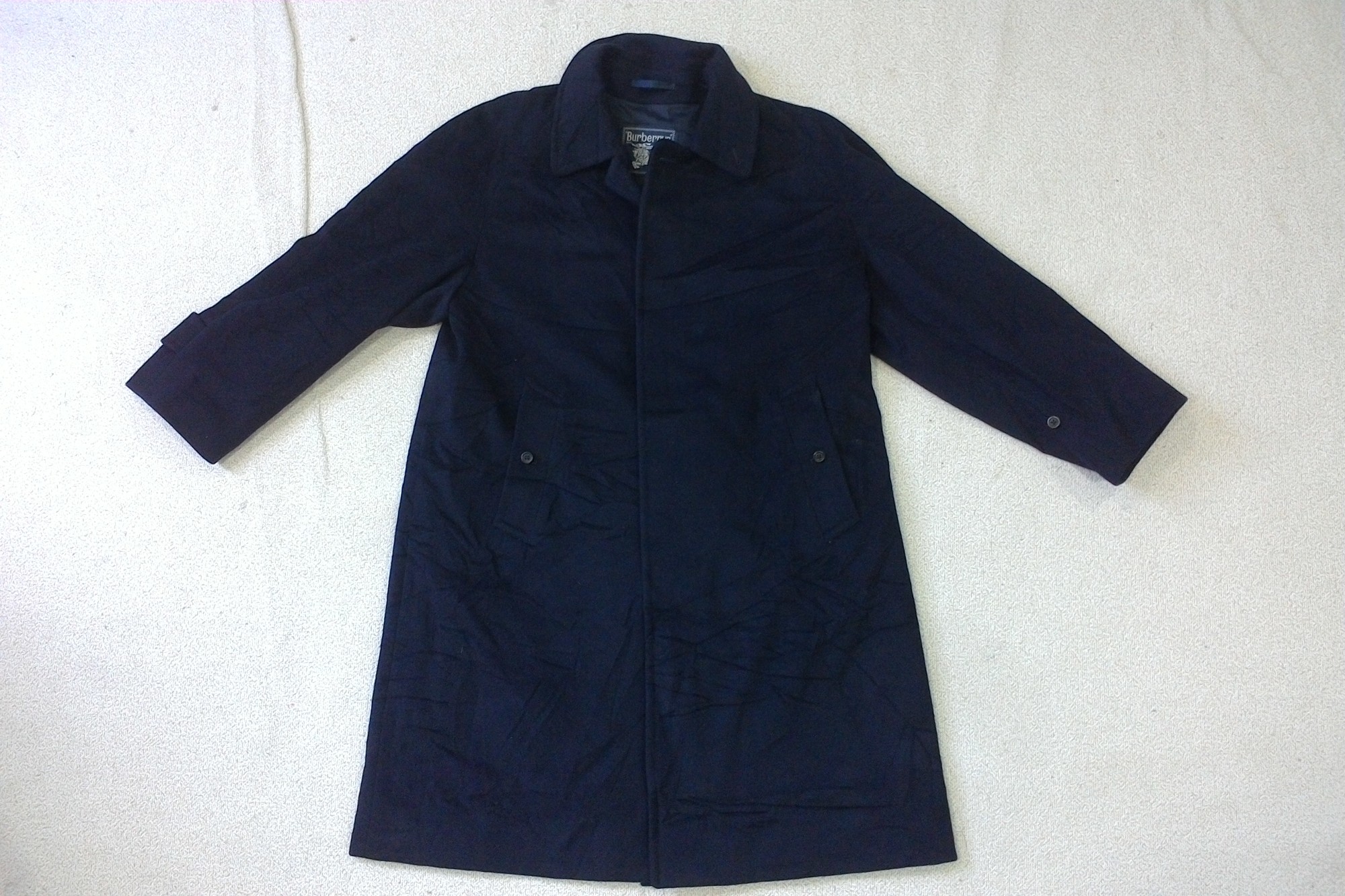 Vintage 80s Burberrys Prorsum Cashmere Wool Long Coat - 2