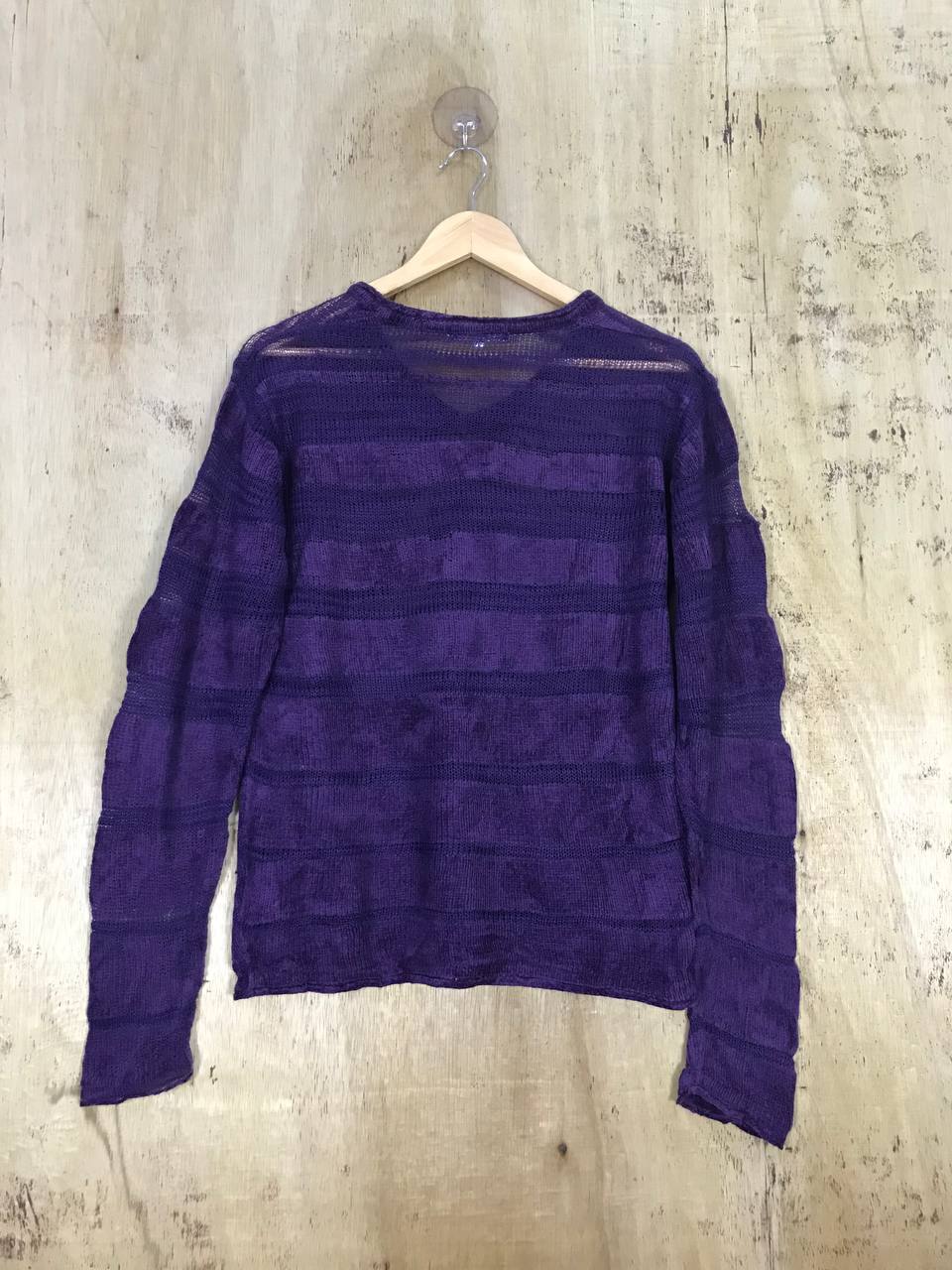 Japanese Brand - Semantic Kurt Cobain Mesh Net Knit Sweater - 7