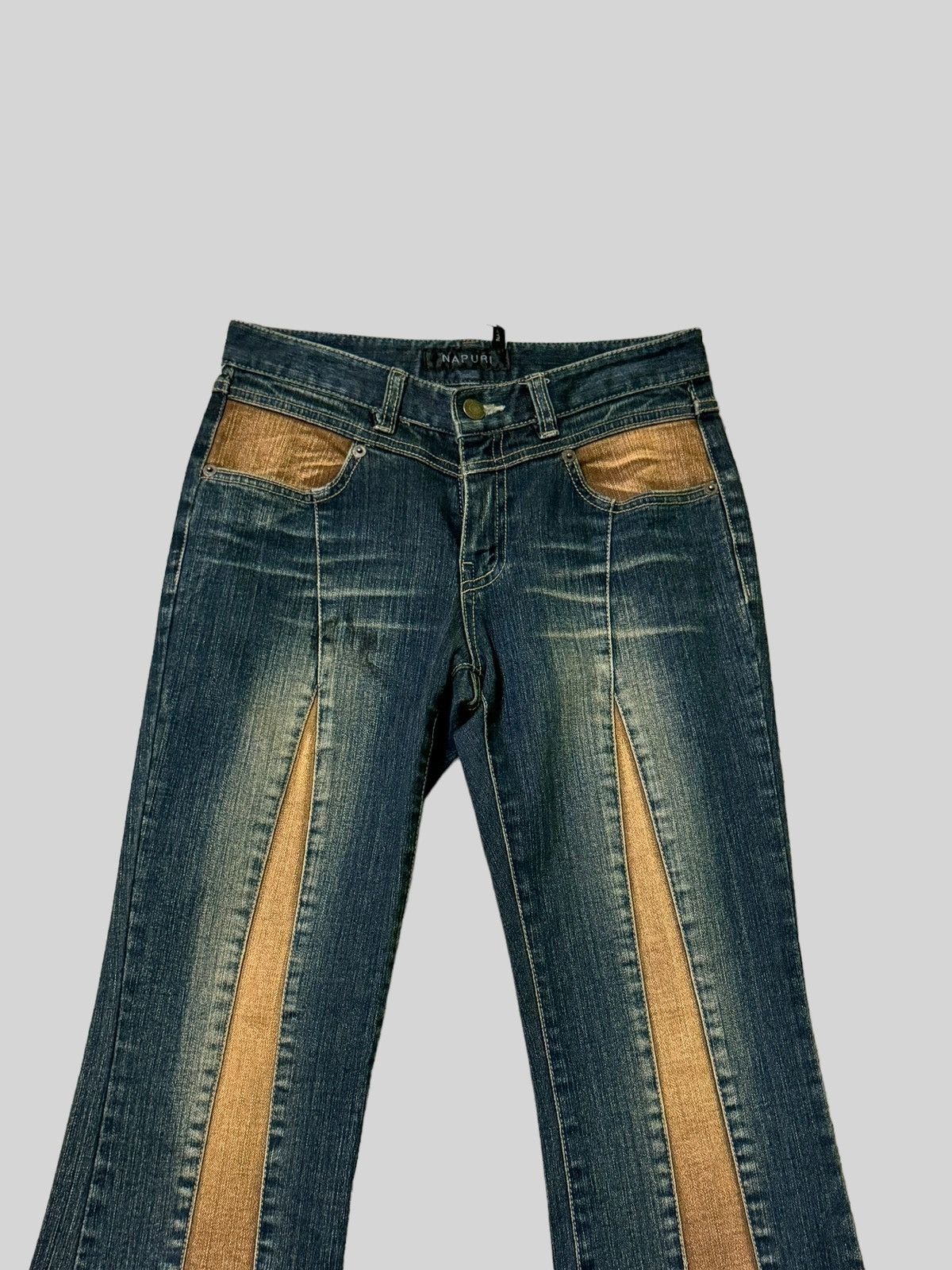 Flared Napuri Reconstructed Reworked jeans - 3