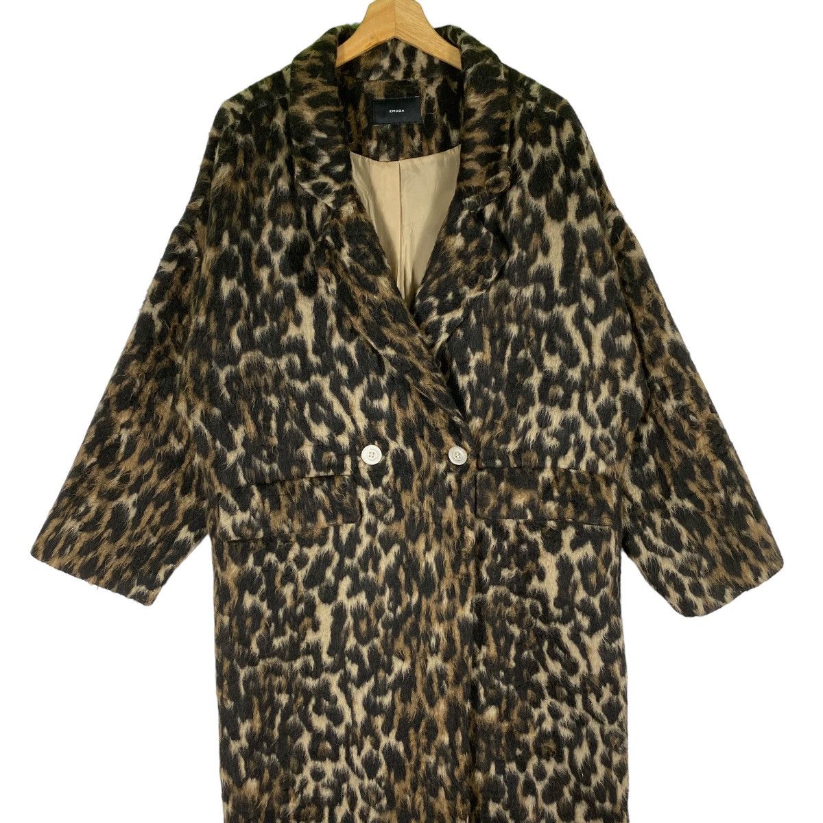 Vintage Emoda Leopard Design Long Coat F Size - 6