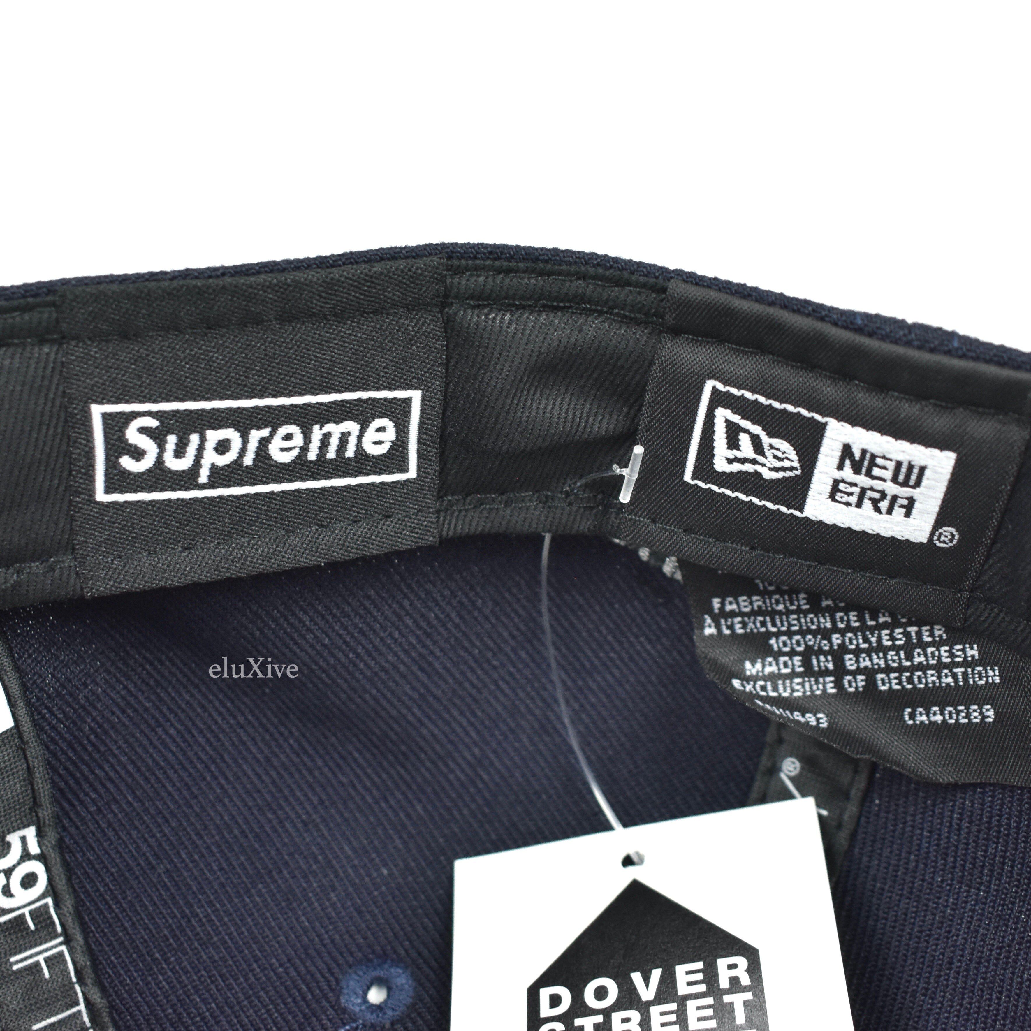 Supreme Supreme New Era Undisputed Box Logo Hat 7 1/4 Navy DS | eluxive |  REVERSIBLE