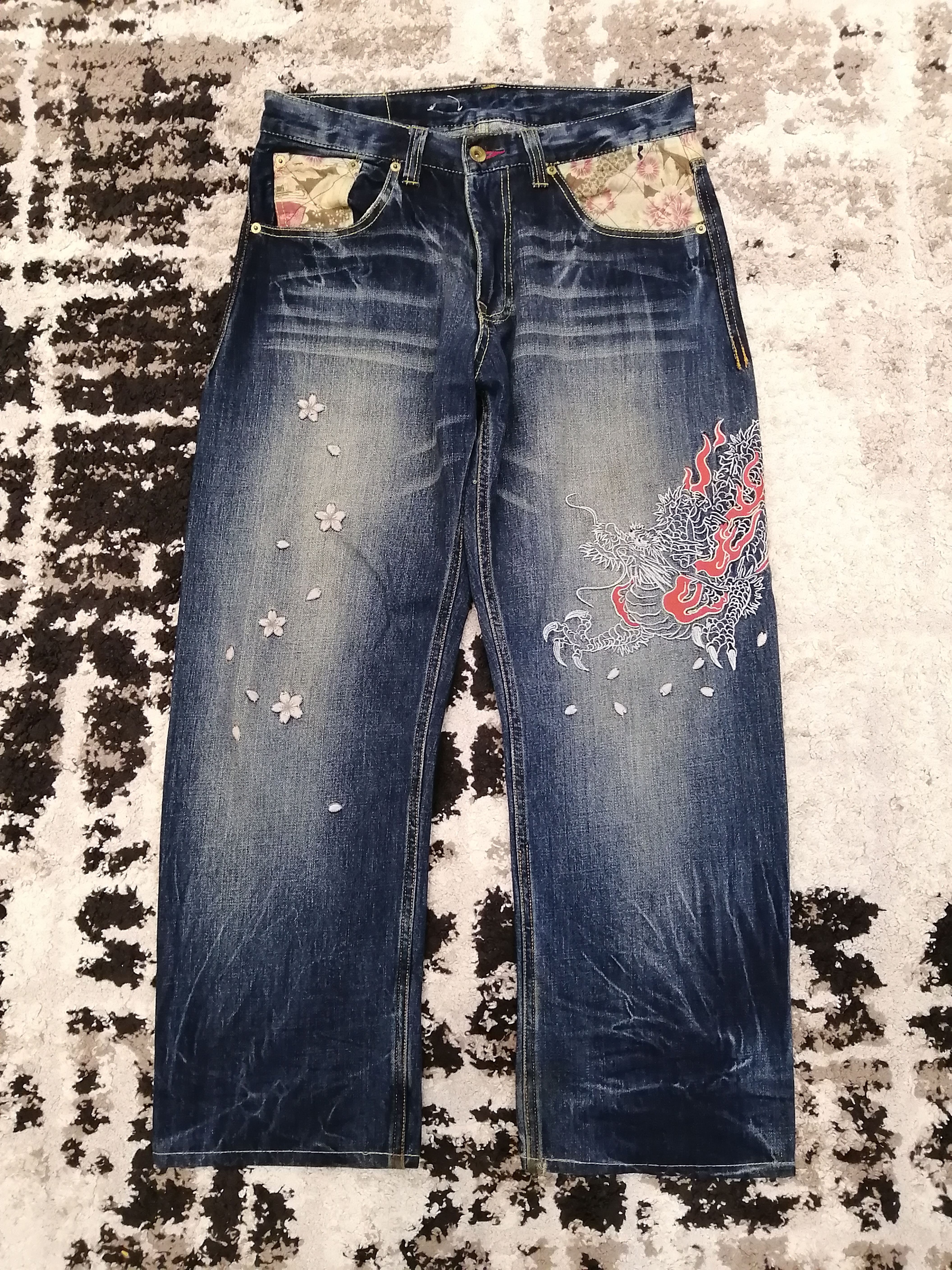 Eternal - Vintage Eternal Japan Dragon Embroidery Jeans - 19