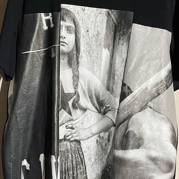 Givenchy Oversized Black Statement T-shirt with Paneled Graphic - 2