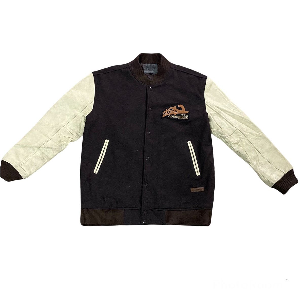 Japanese Brand OBSESSION Varsity Leather Jacket - 3