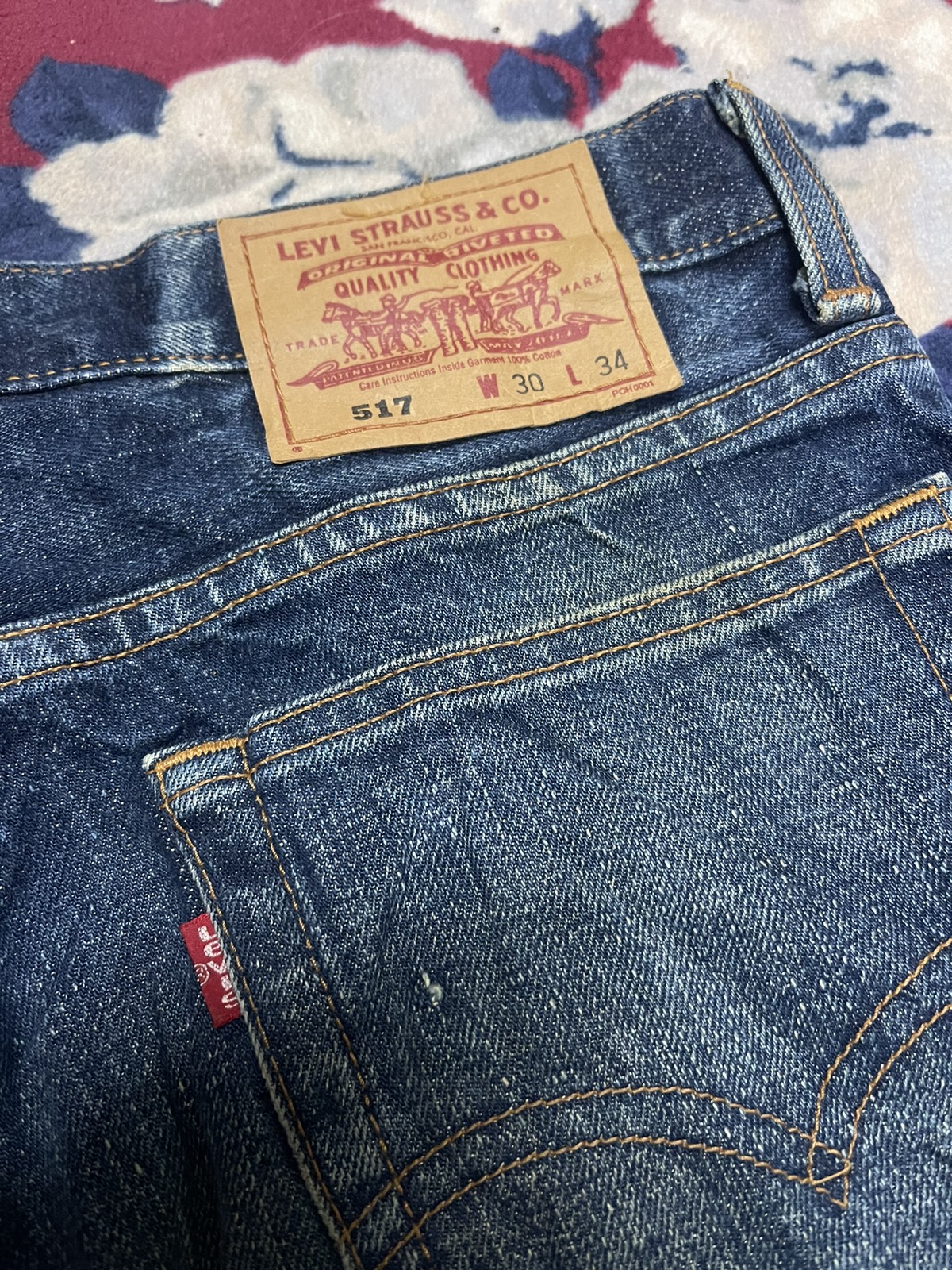 Vintage - Vintage levis 517 denim flaire cutting - 4