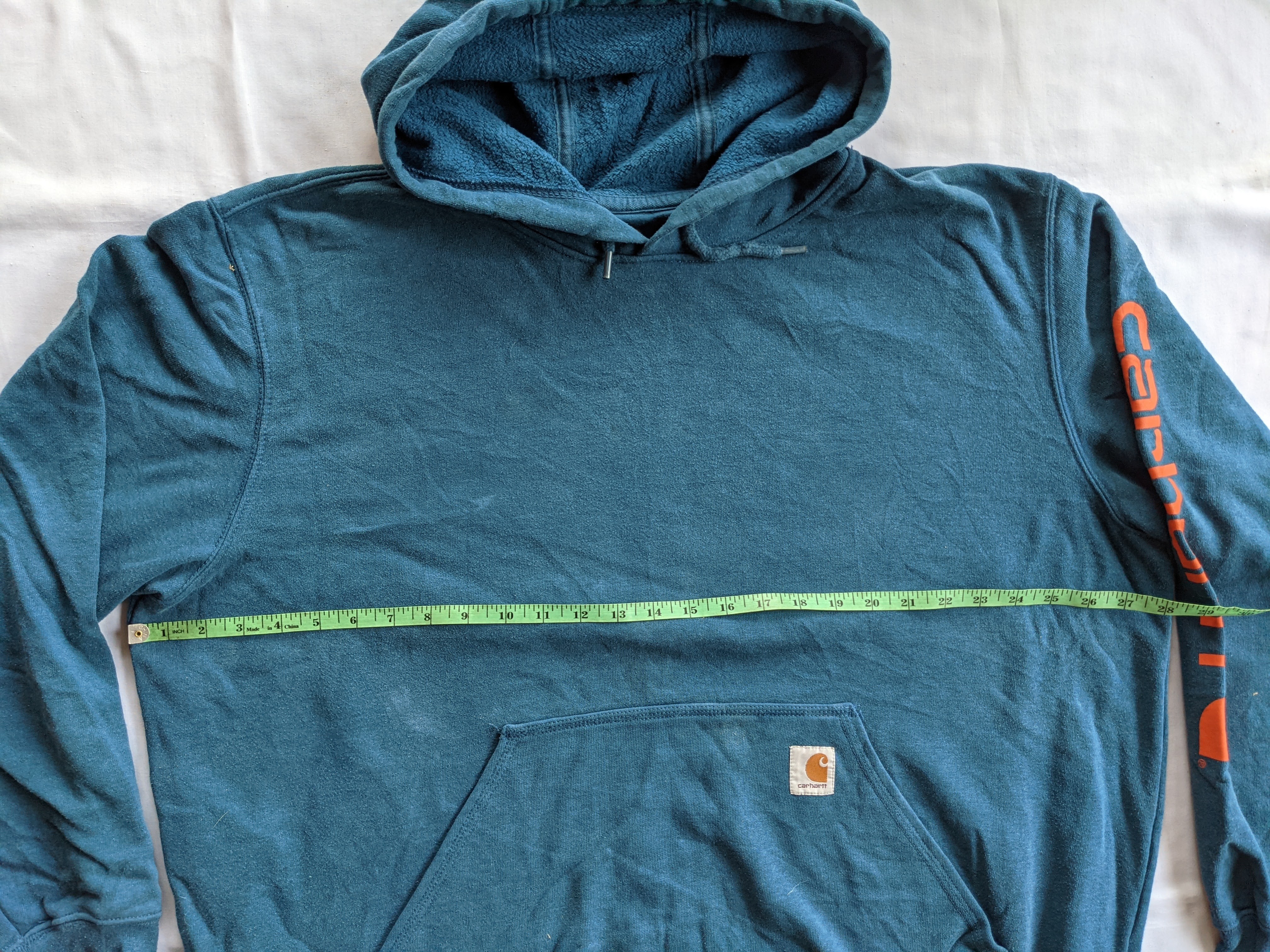 Vintage Carhartt spell out sleeve hoodie - 4