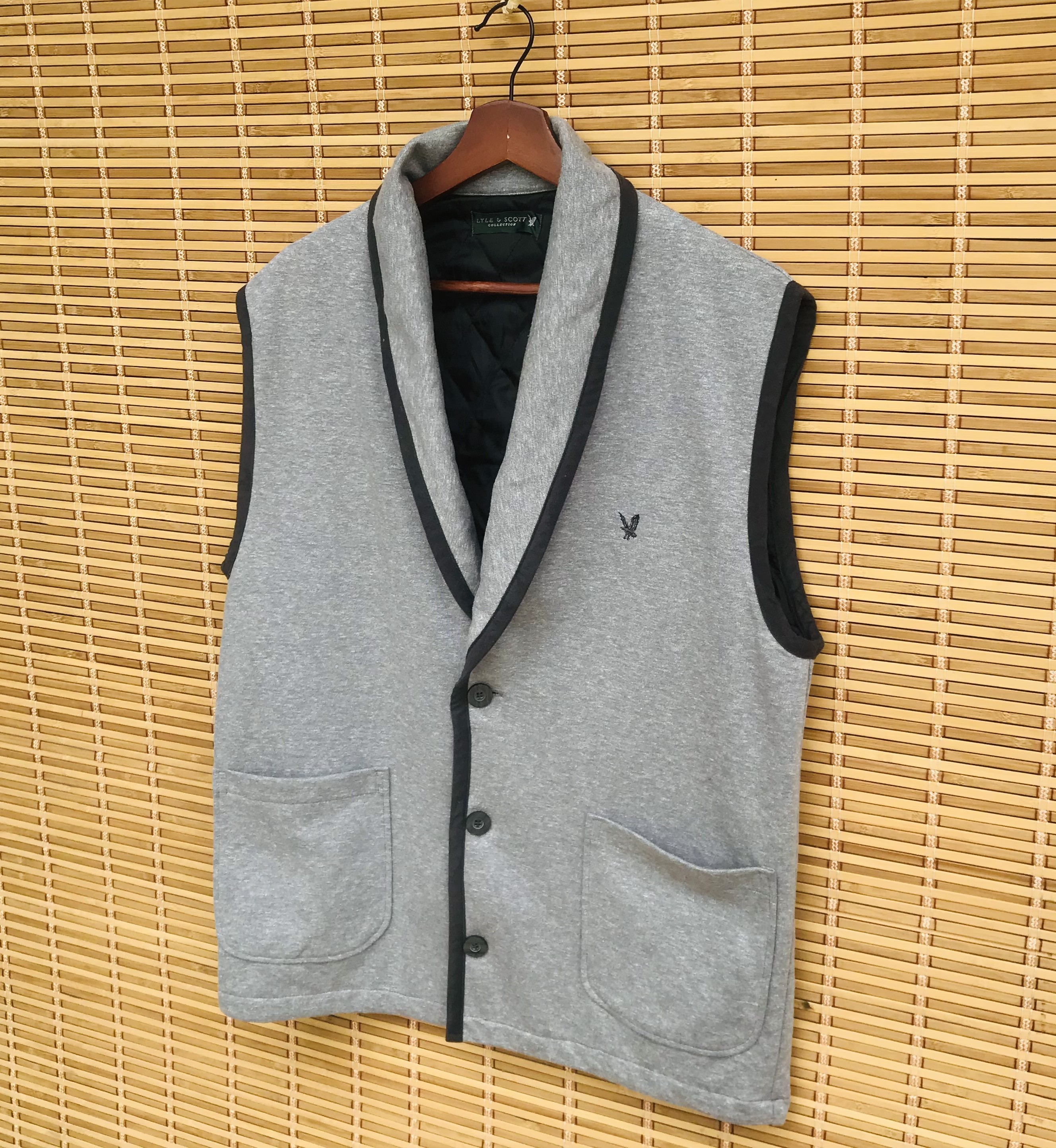 Lyle & Scott - Lyle & Scott shawl collar vest jacket big pocket - 2