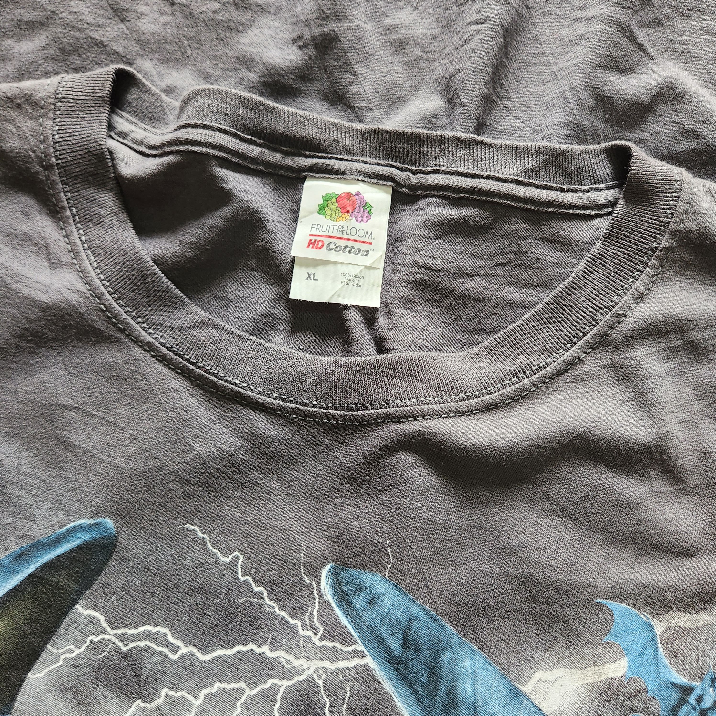 Fruit Of The Loom - Vintage Y2K Super Printed Dragonfly TShirt - 3