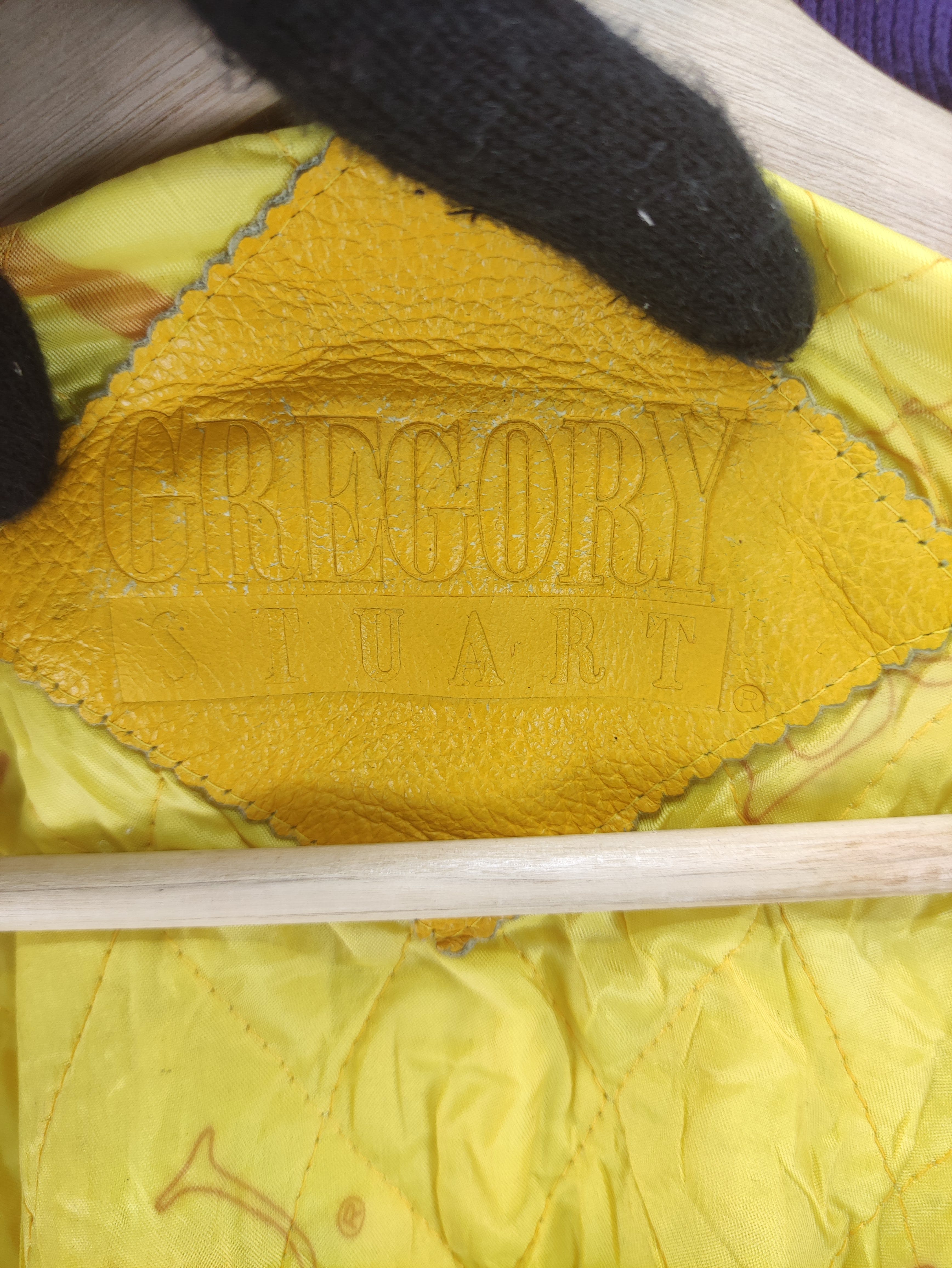 Vintage Gregory Varsity Wool Jacket Leather Sleeve Zipper - 10
