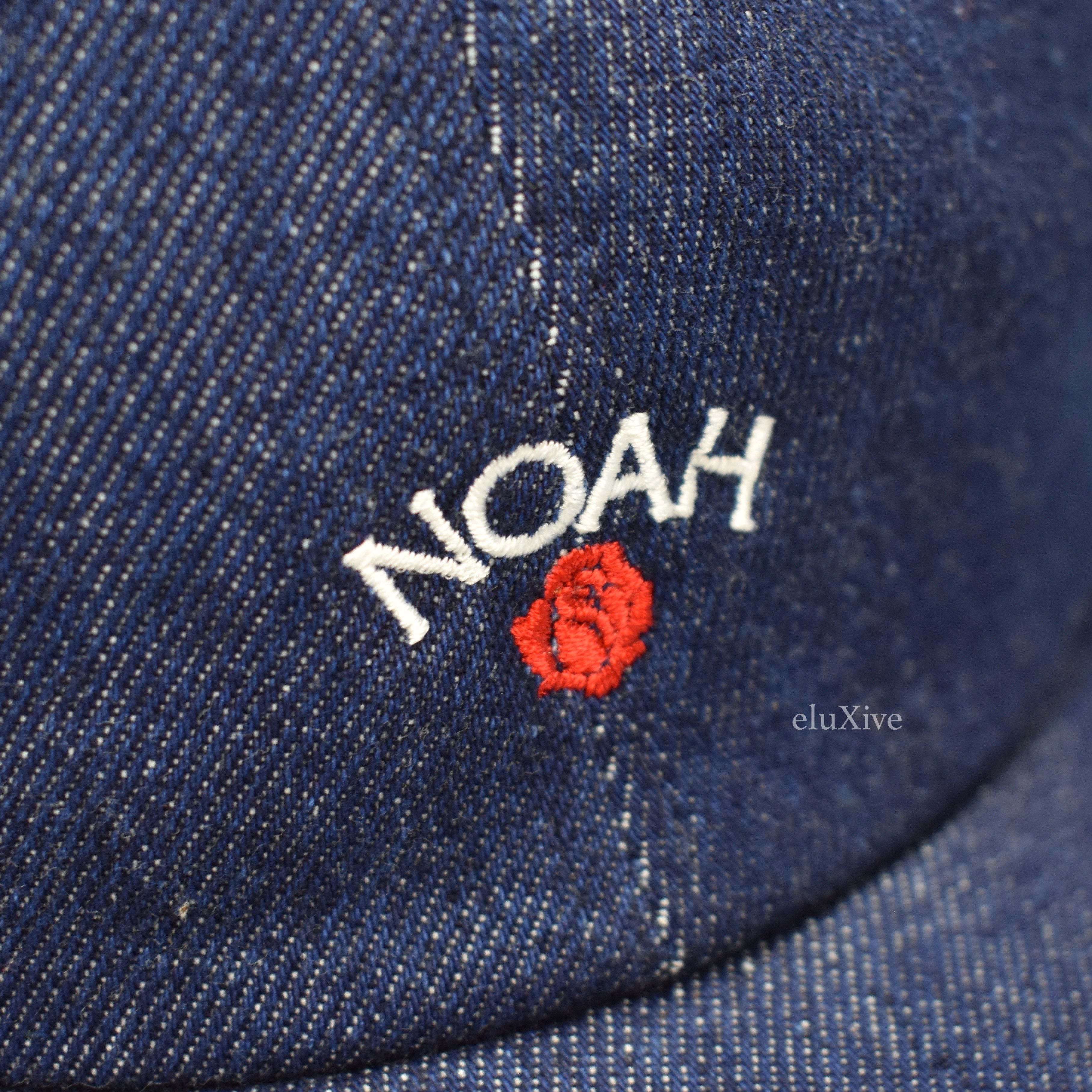 Noah FW17 Blue Denim Rose Logo Hat DS - 3