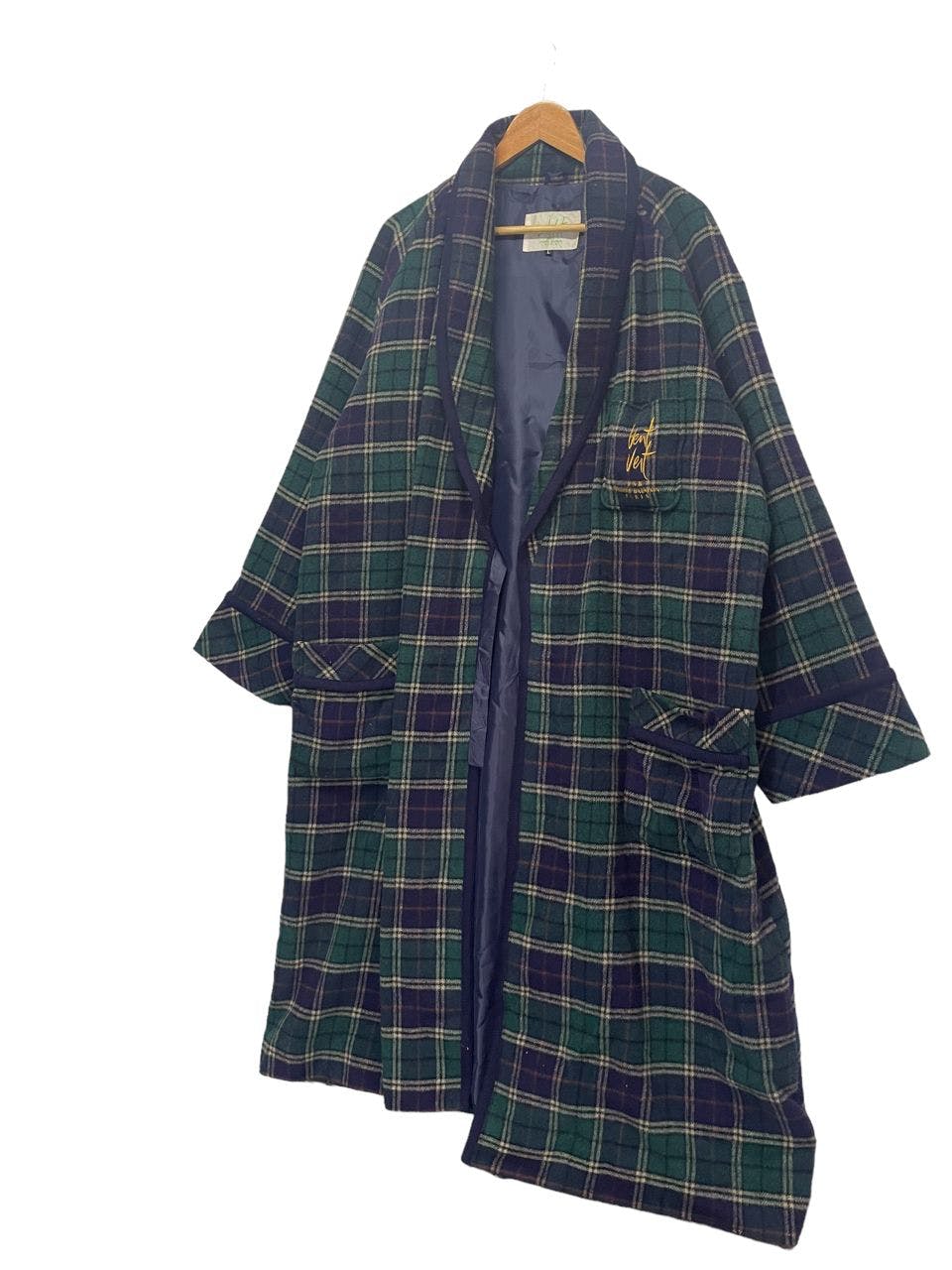 True Vintage🔥🔥Pierre Balmain Vent Vert Checkered Pyjamas - 5