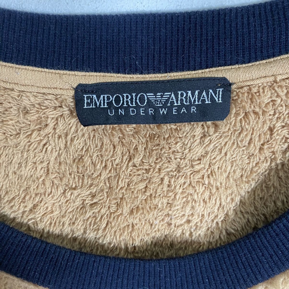 Emporio Armani Fleece Sweatshirt M Size Brown Colour - 6