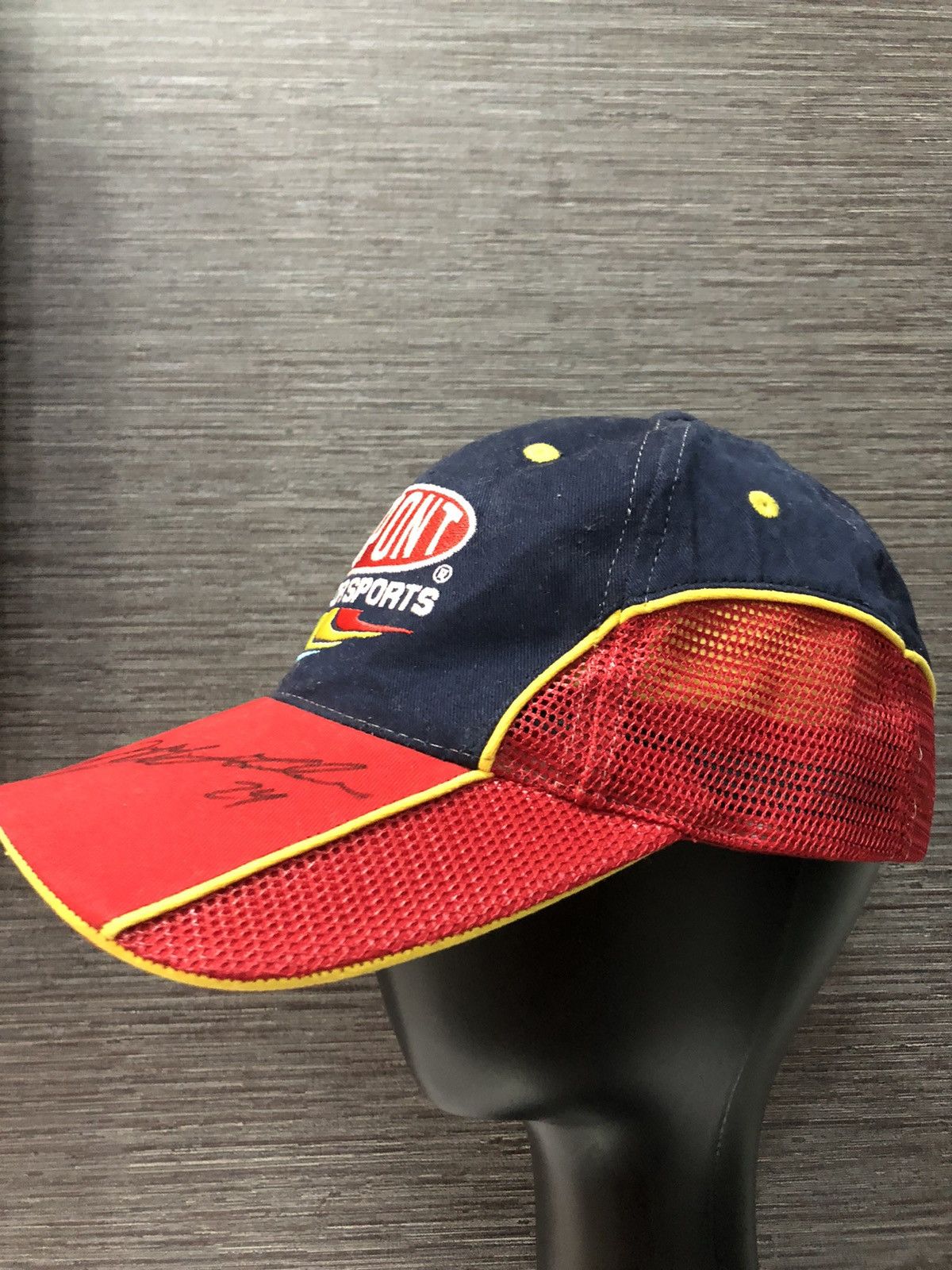 NASCAR With Authograph Racer Rare Hat Cap - 3