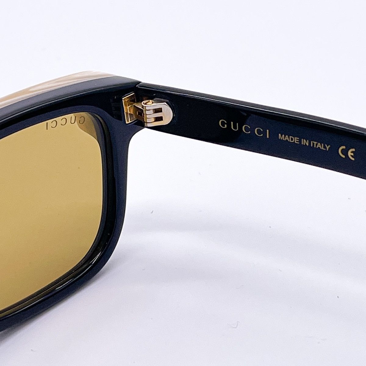 NEW GUCCI GG1166S 001 UNISEX SQUARE BLACK BEIGE SUNGLASSES - 13