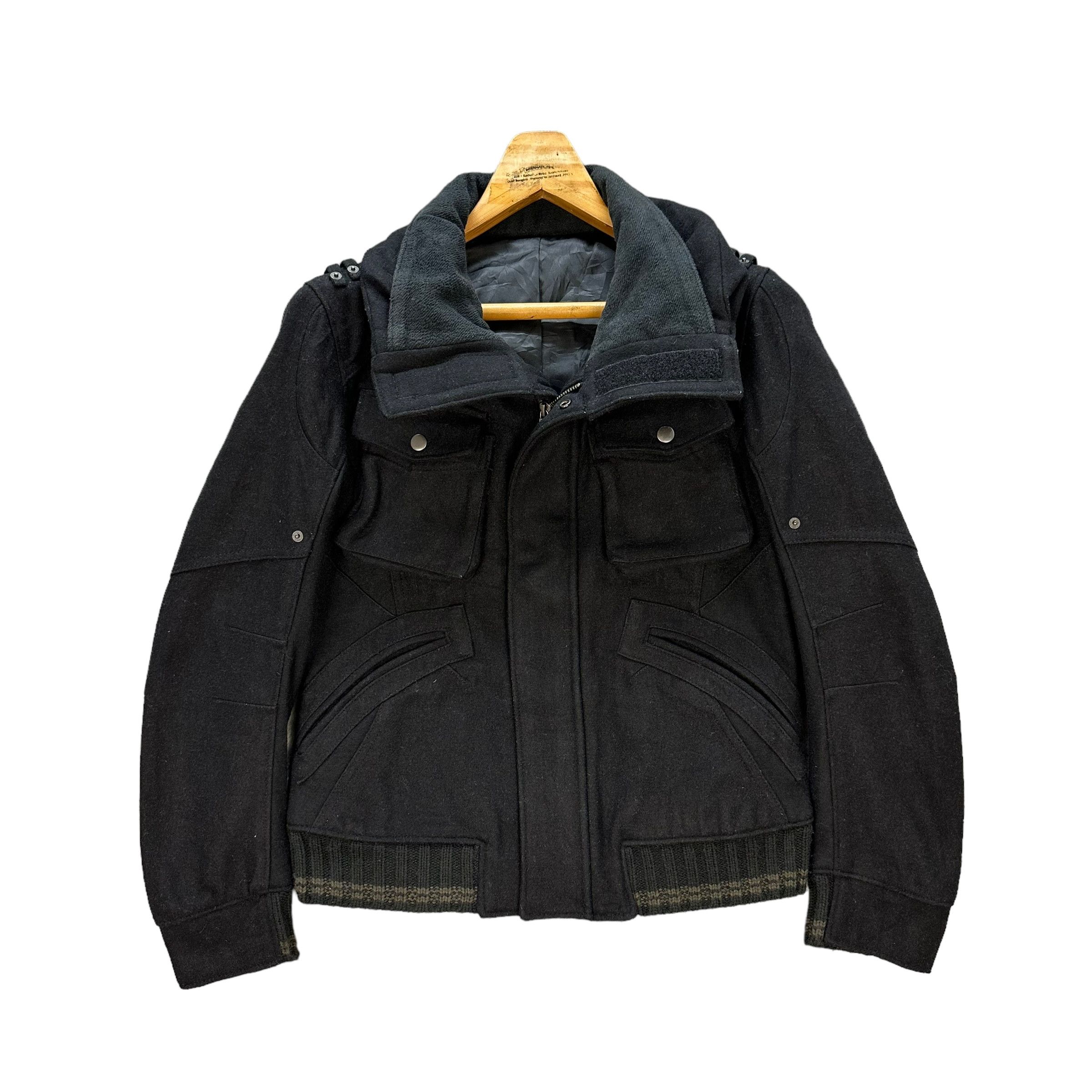 Vintage - PPFM Four Pocket High Collared Wool Jacket #9137-61 - 1