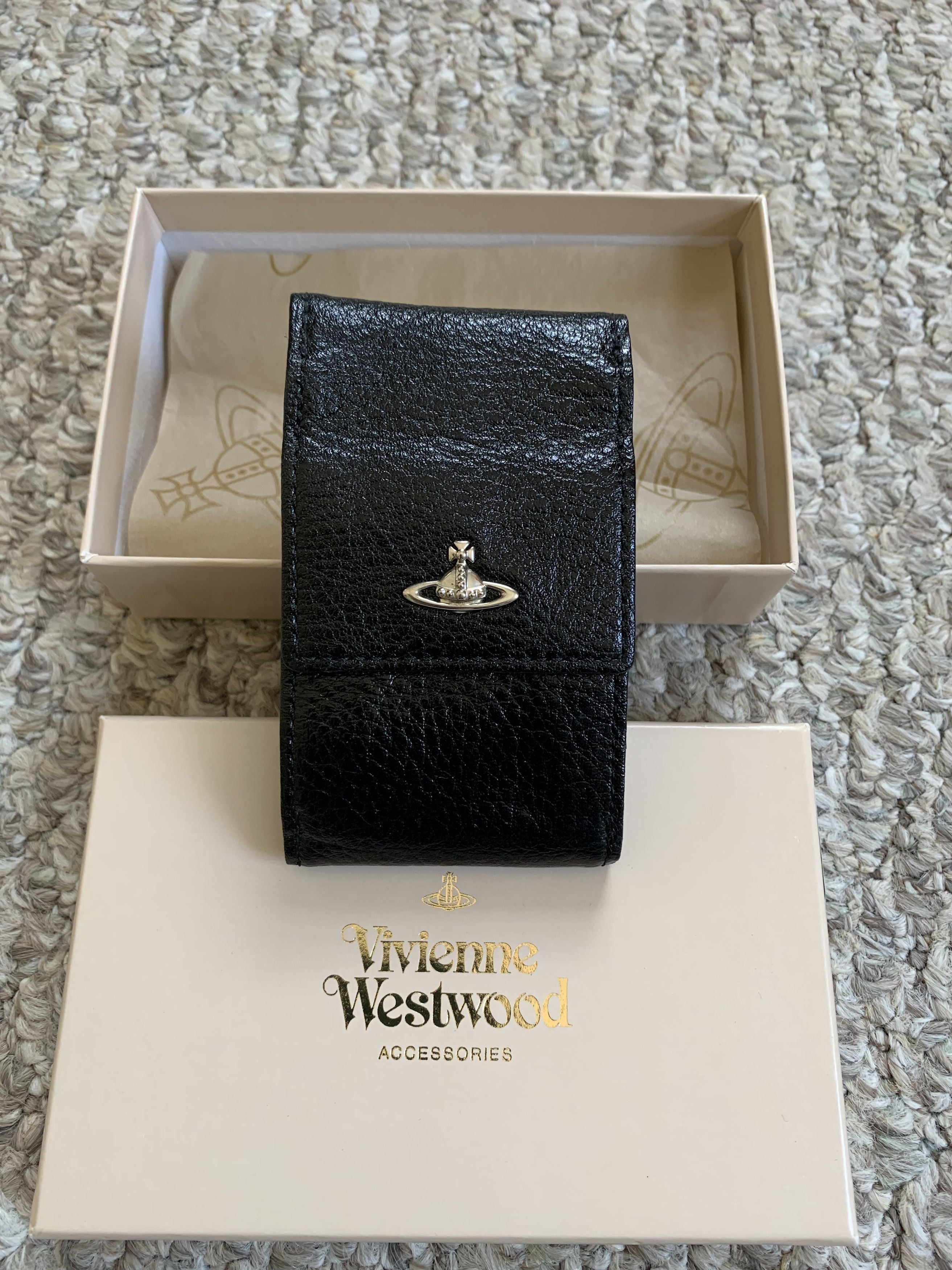 Vivienne Westwood Leather Orb Logo Pouch Bracelet - 7