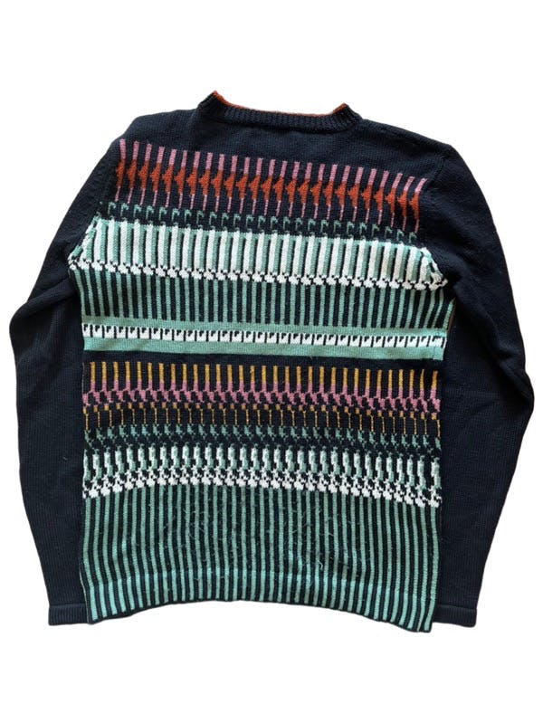 Pattern wool sweater - 2