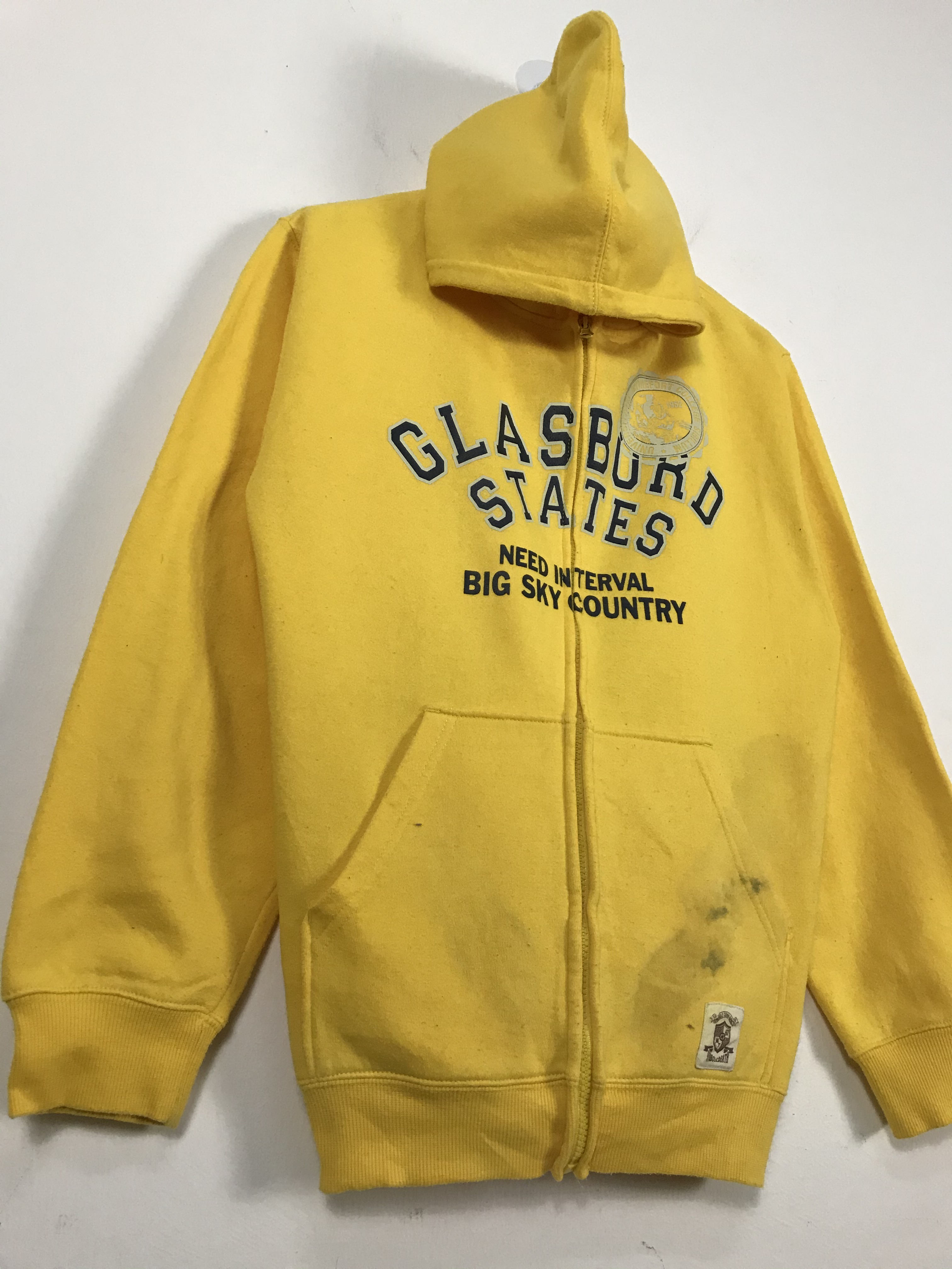 Japanese Brand - Glasboard States Yellow Hoodie Sweatshirt #2275 - 5