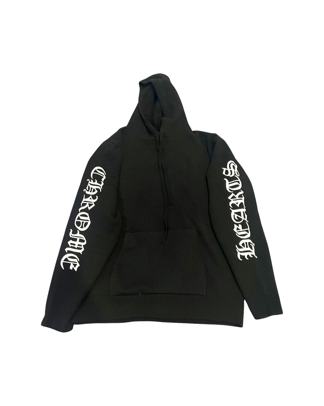 Cashmere embroidered logo life sentence hoodie - 1