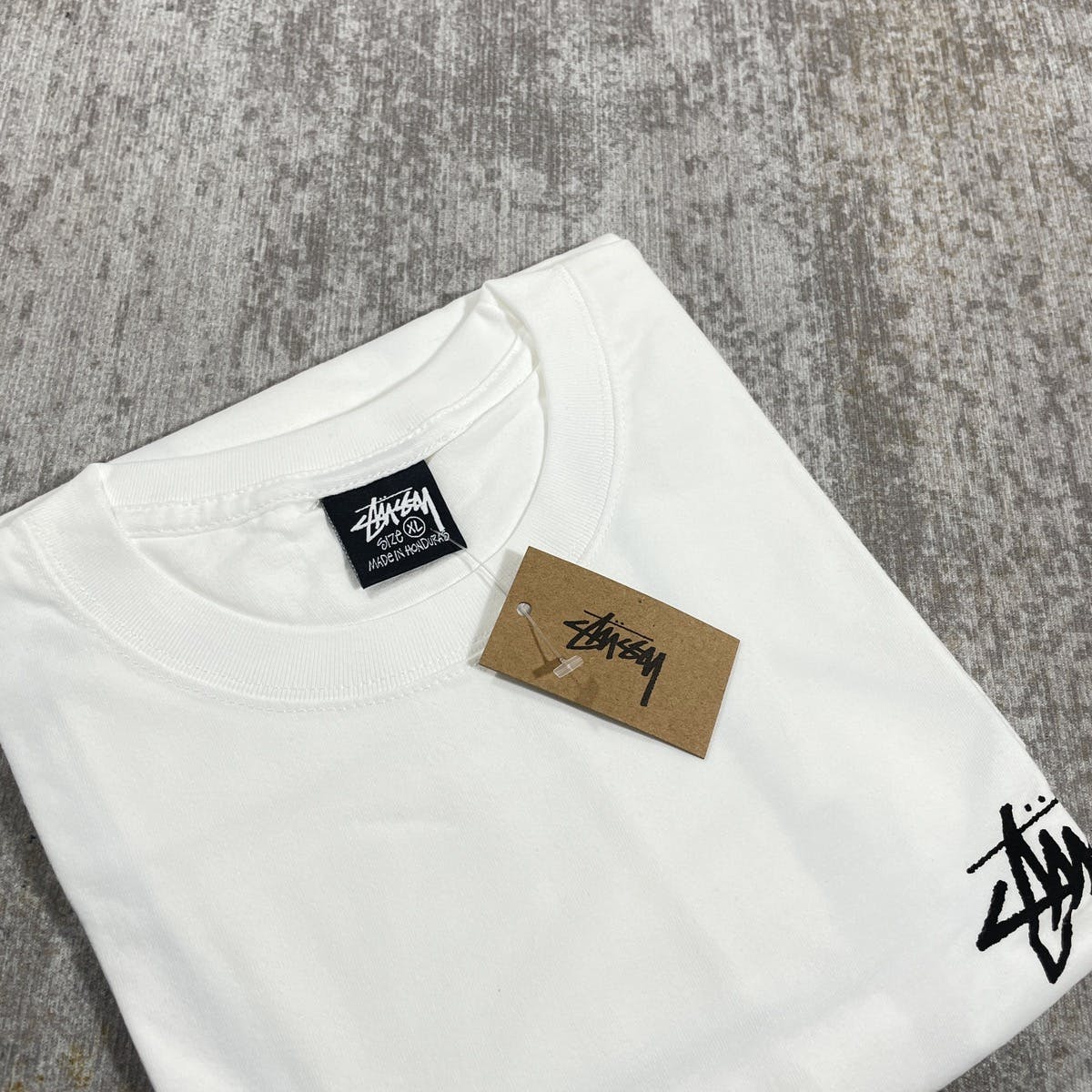 STUSSY SHATTERED TEE WHITE // XLARGE