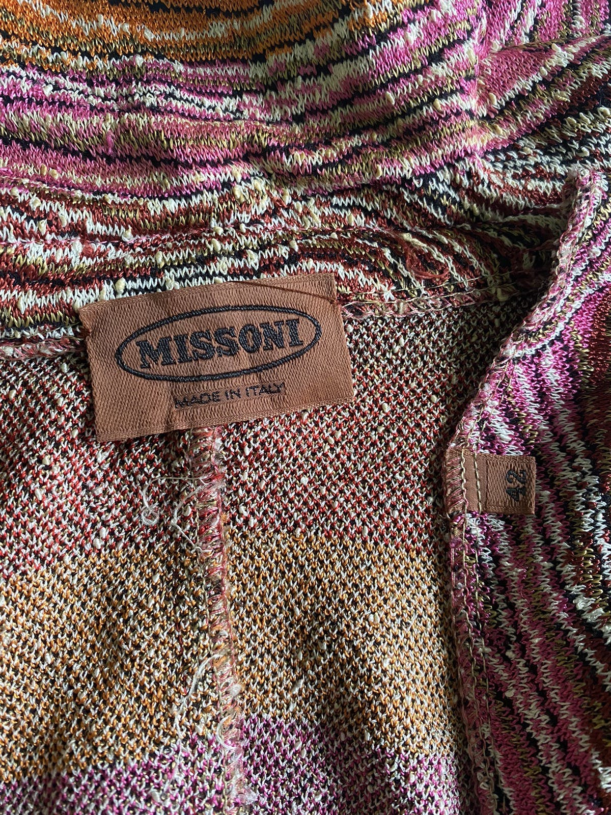 Vintage Missoni fringe knitted Jacket - 10