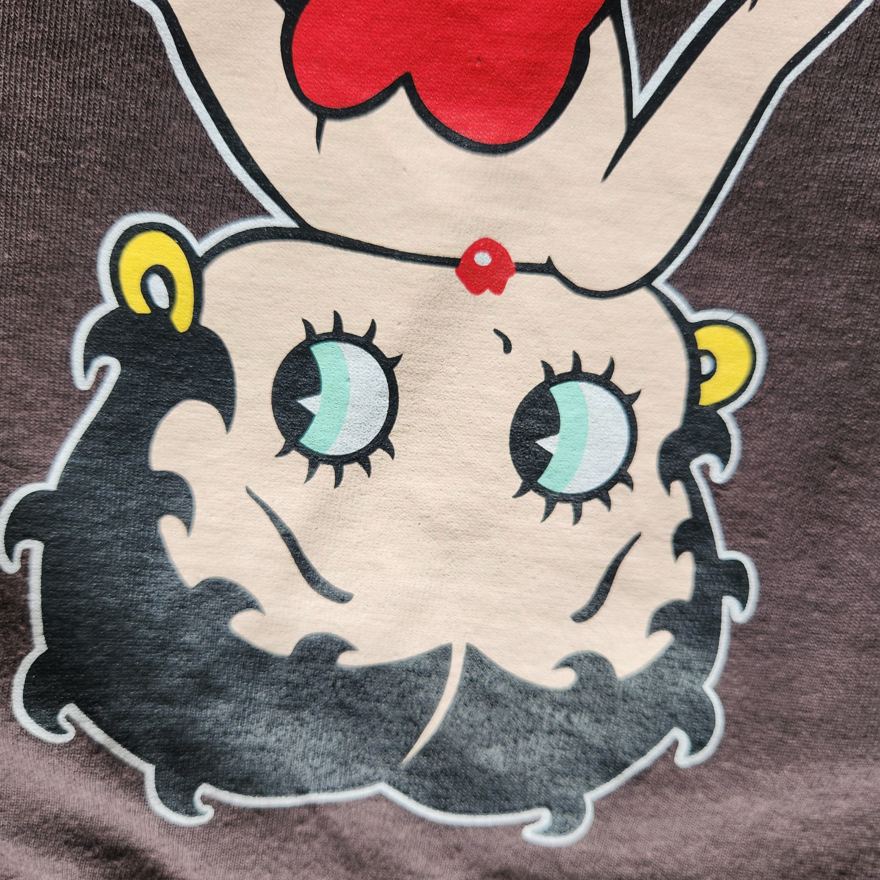 Chillax X Betty Boop Faded Brown Vintage Y2K TShirt - 11