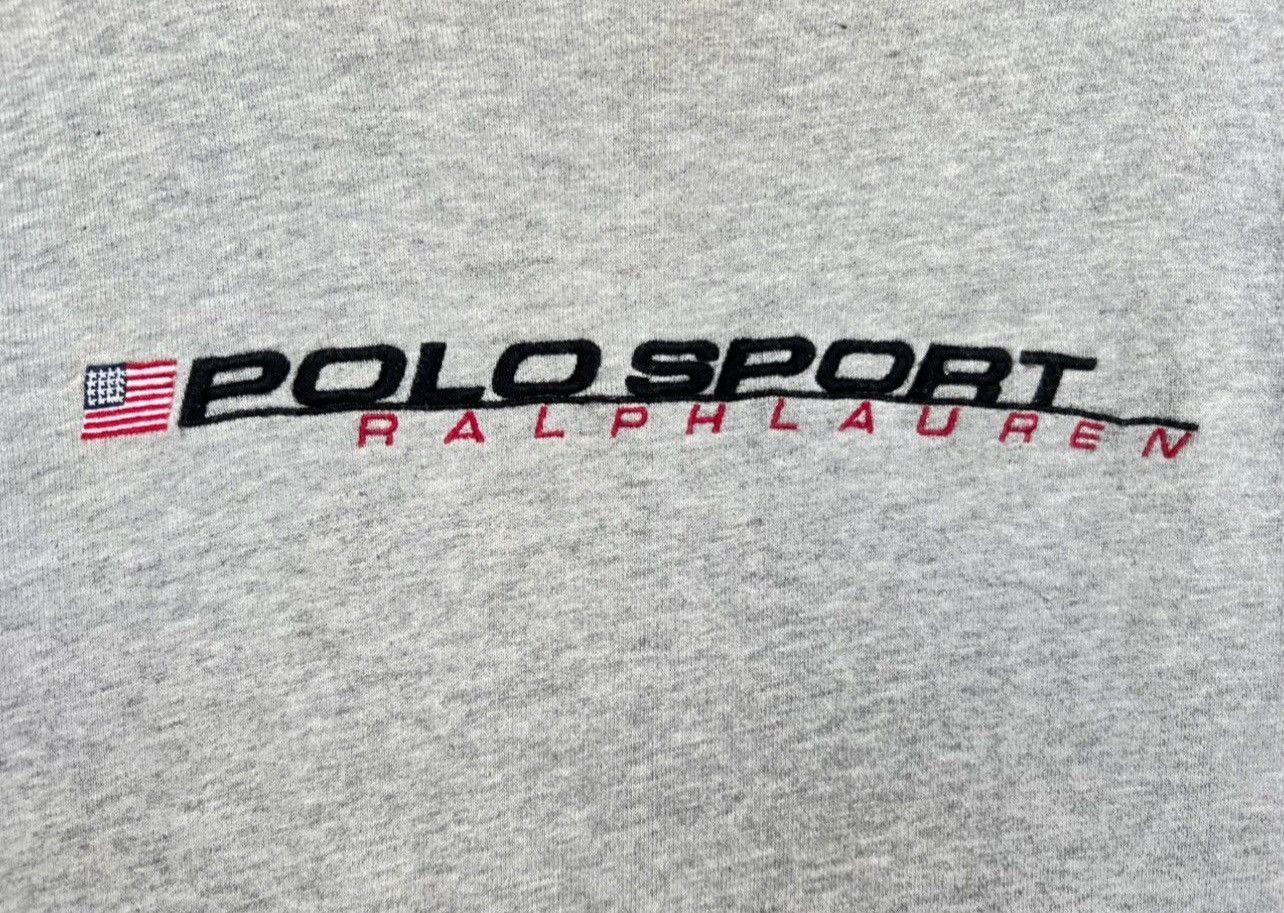 Vintage Polo Sport Ralph Lauren Embroidered Grey Sweatshirt - 4