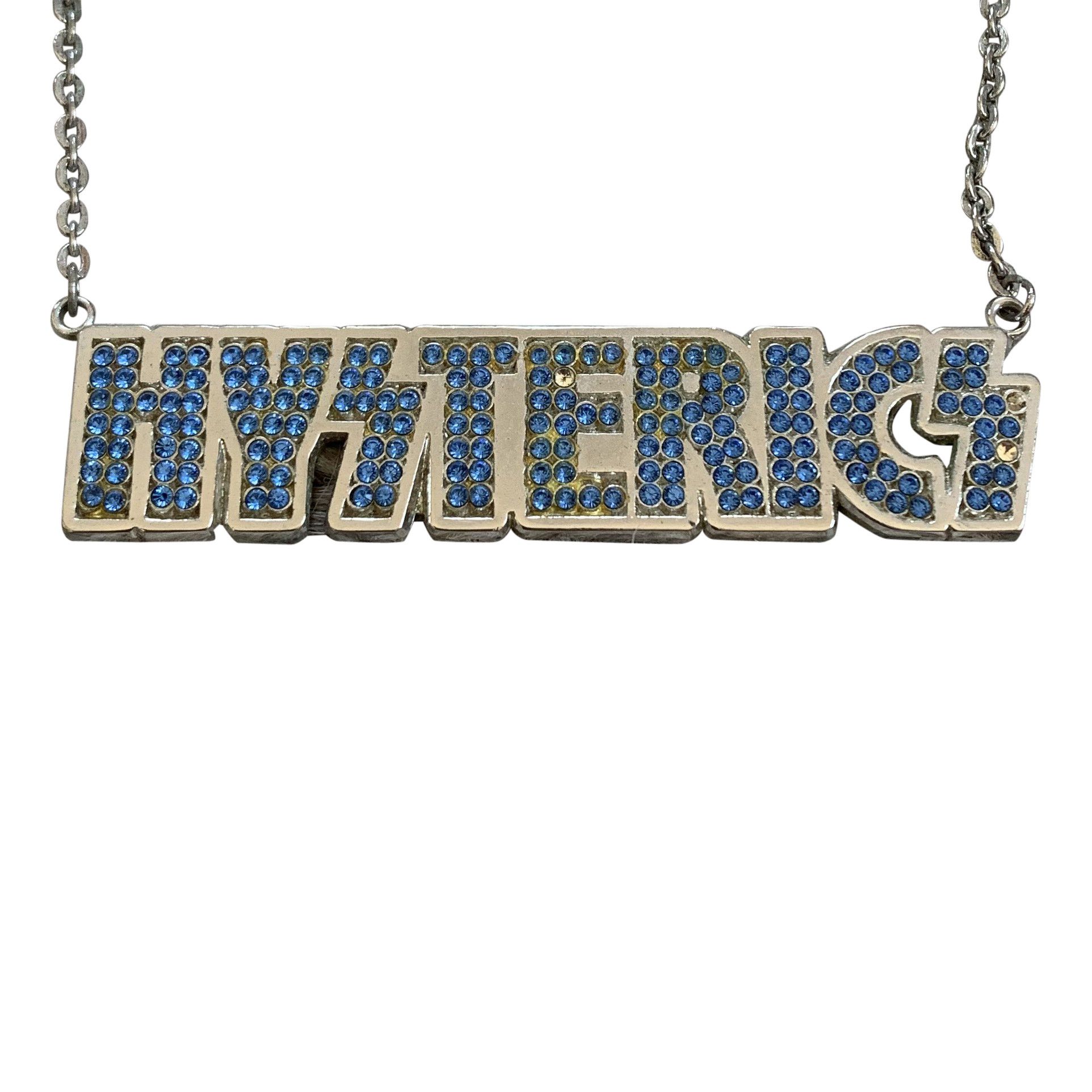 Hysteric Glamour Swarovski Spellout Necklace + Case - 1