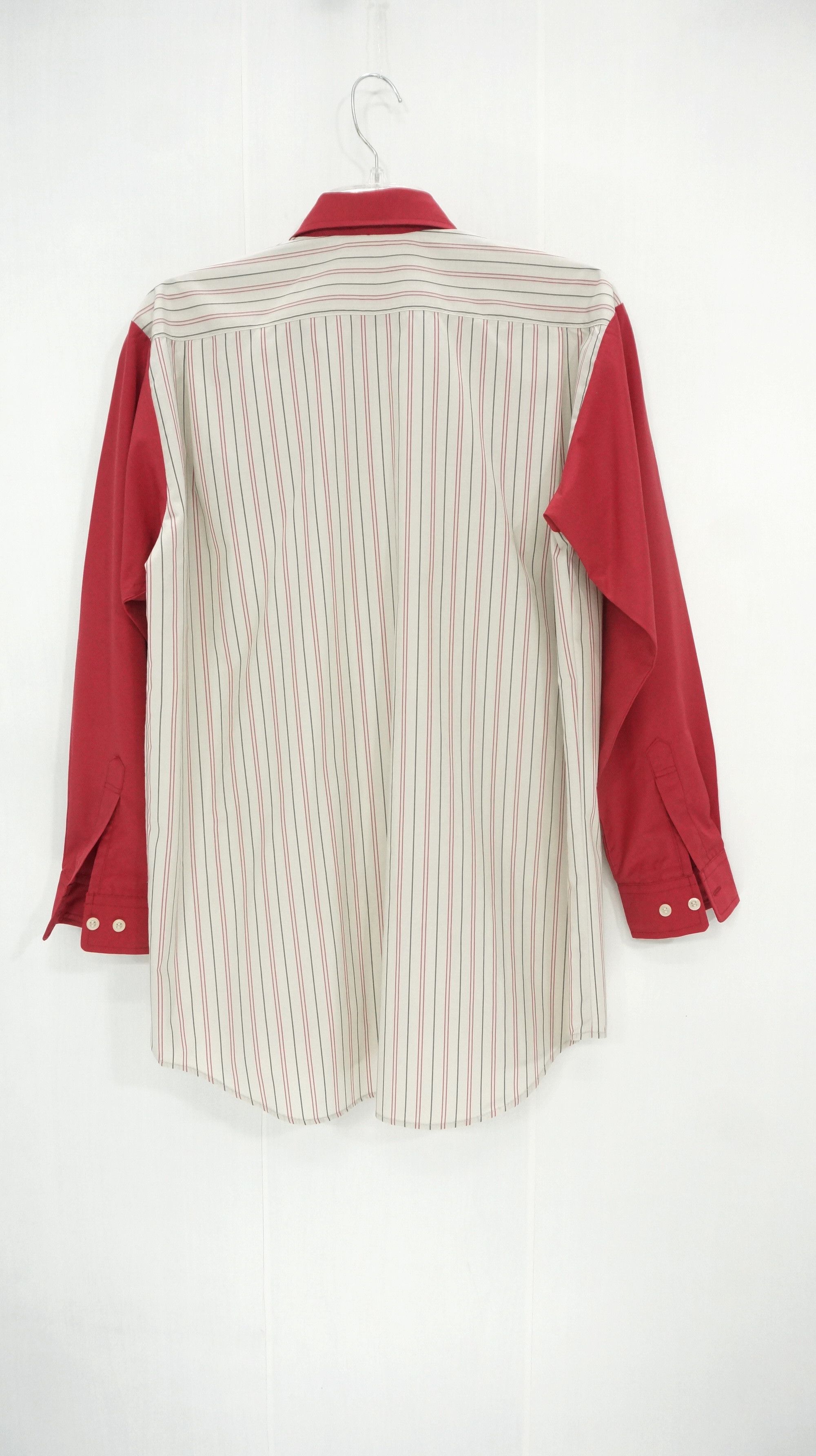 Japanese Brand - 🔥 Vtg ENEOS Button Up Long Sleeve Red Stripes Design Shirt - 3